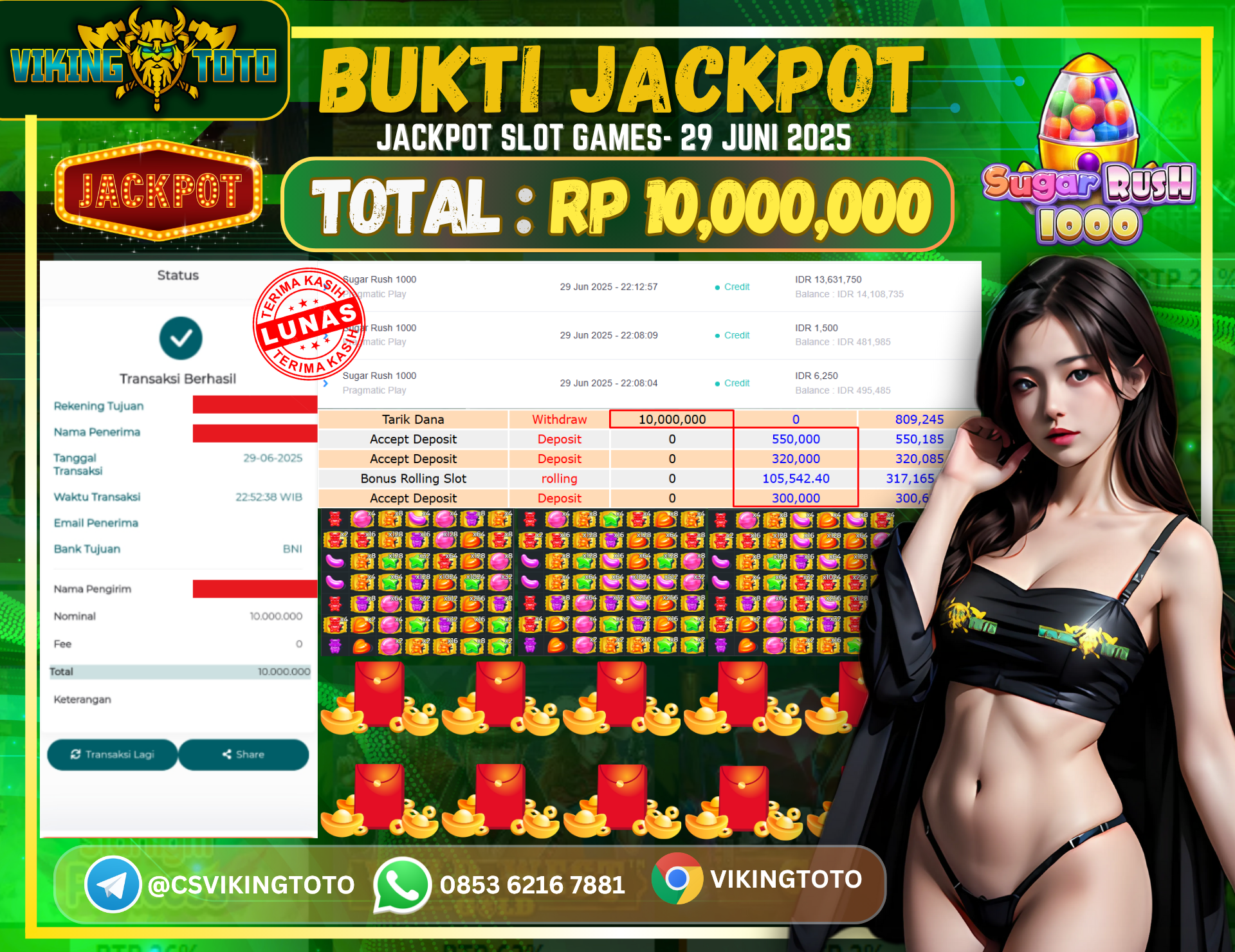Bukti Jackpot Lunas VikingToto