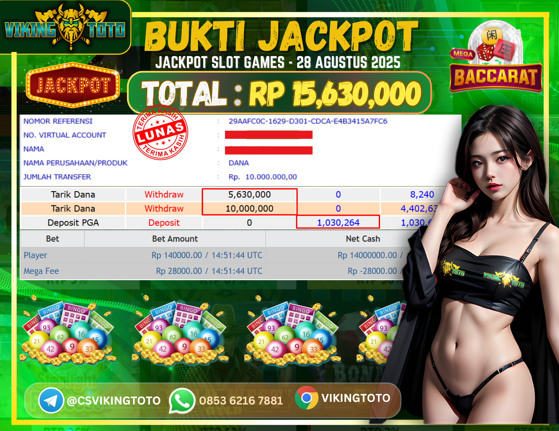 Bukti Jackpot Lunas VikingToto