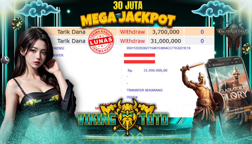 Bukti Jackpot Lunas VikingToto