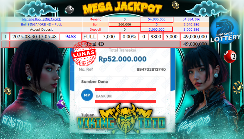 Bukti Jackpot Lunas VikingToto