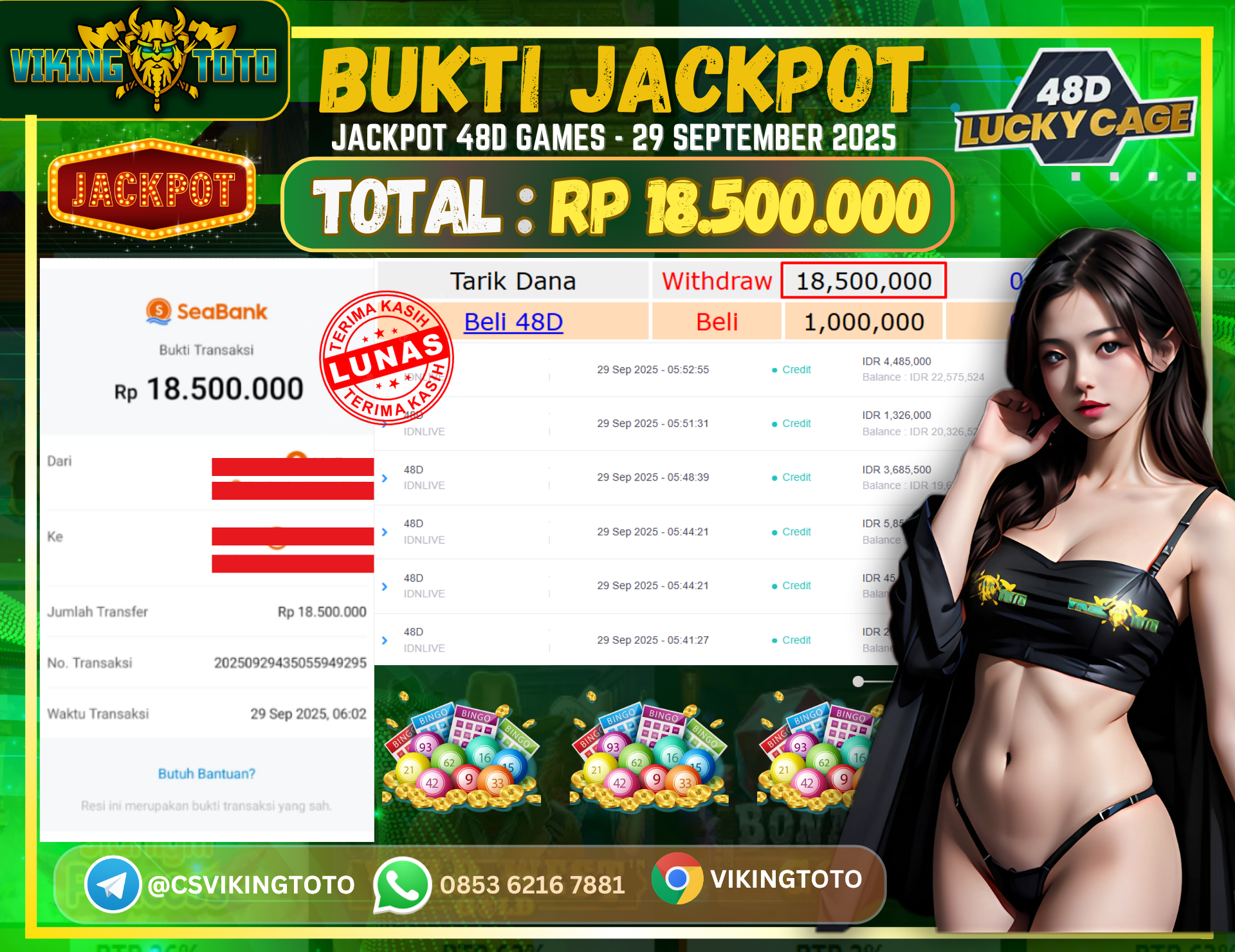 Bukti Jackpot Lunas VikingToto