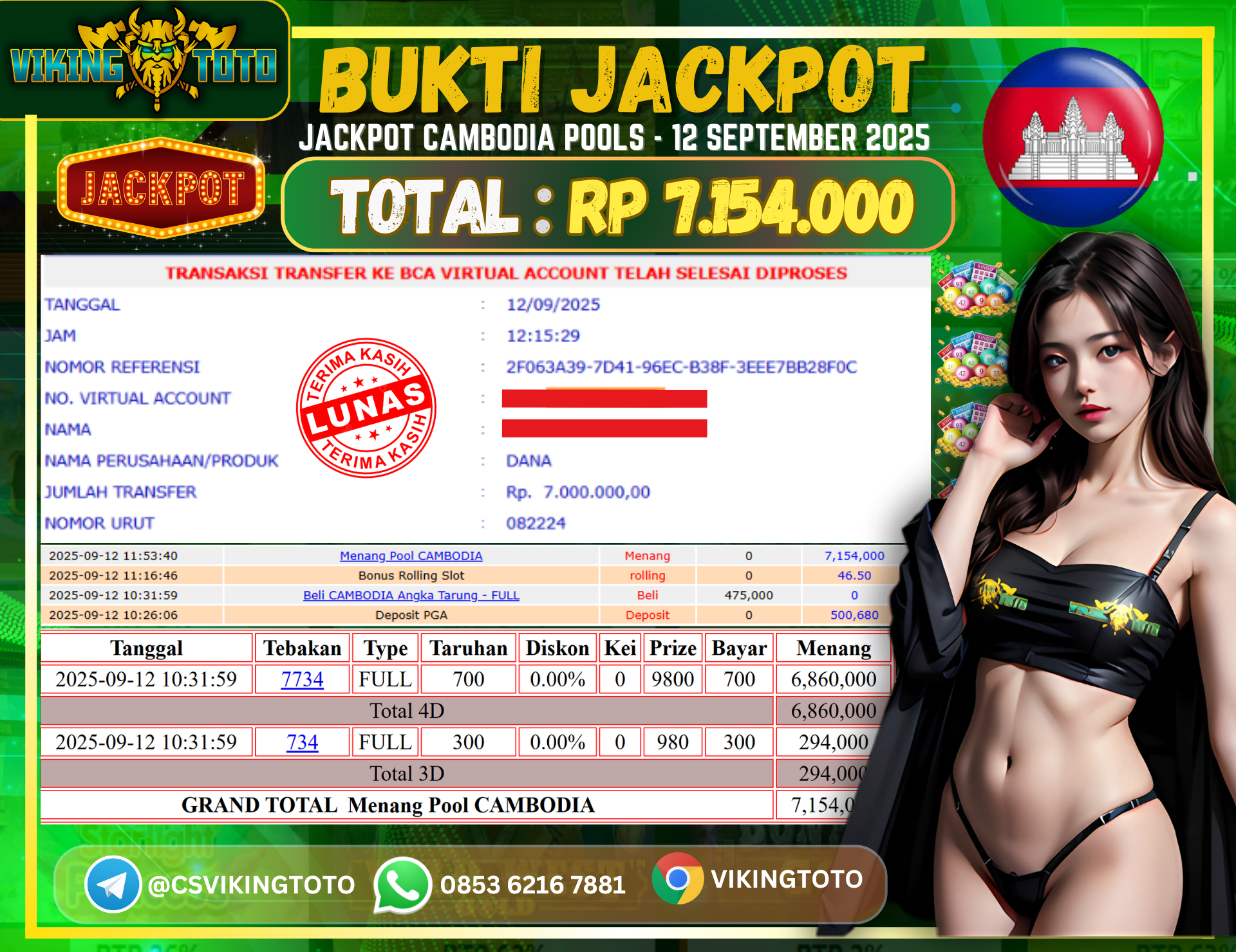 Bukti Jackpot Lunas VikingToto