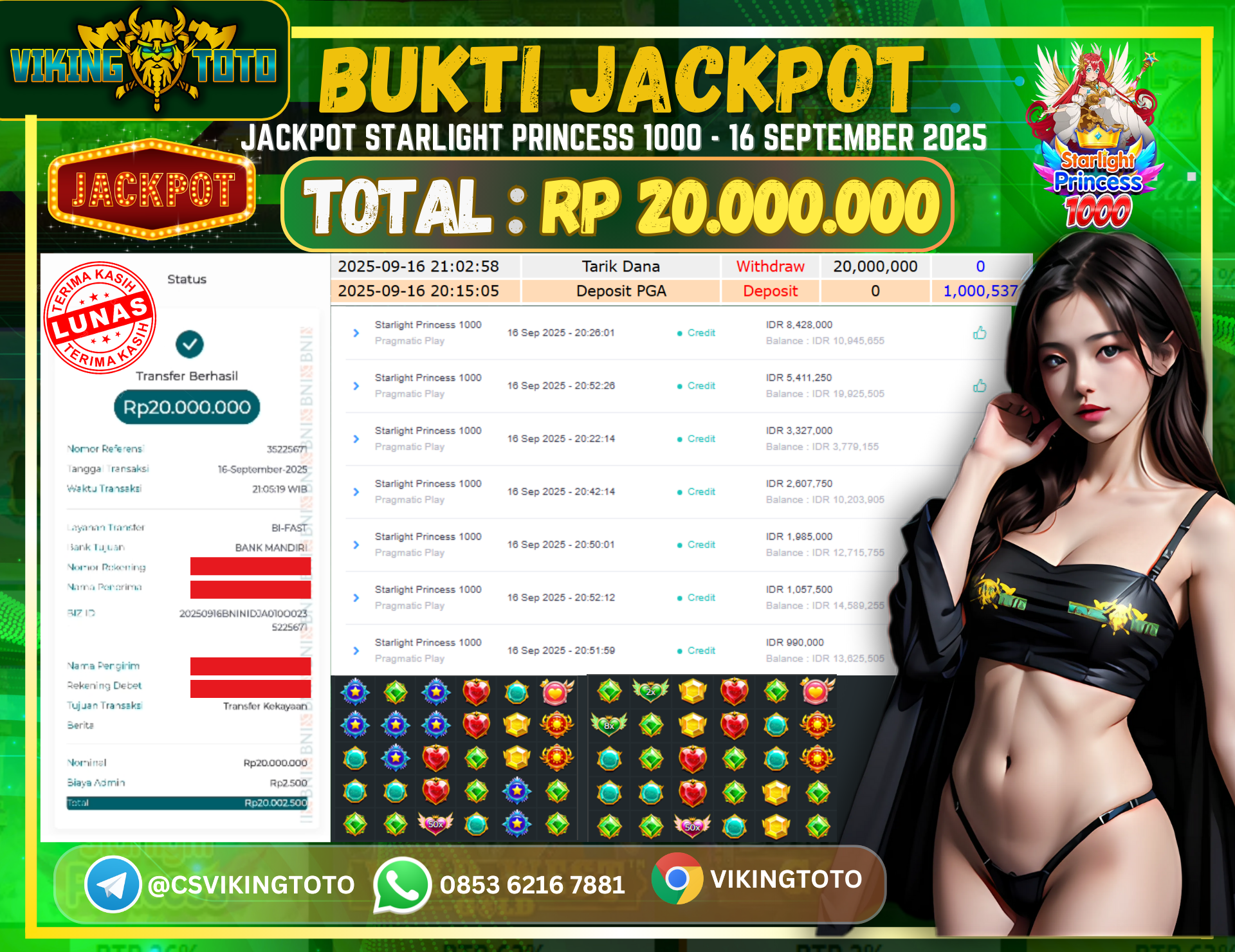 Bukti Jackpot Lunas VikingToto