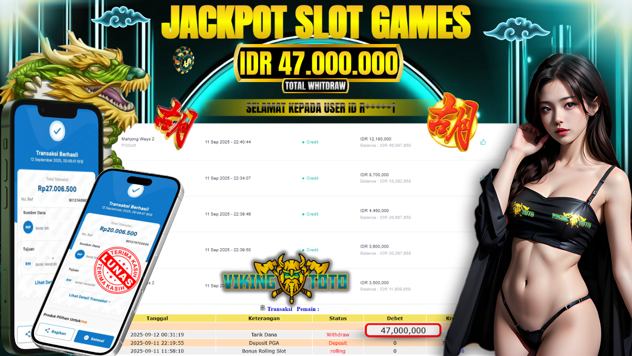 Bukti Jackpot Lunas VikingToto