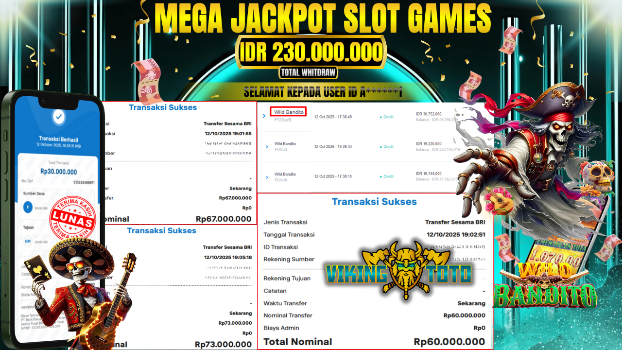 Bukti Jackpot Lunas VikingToto