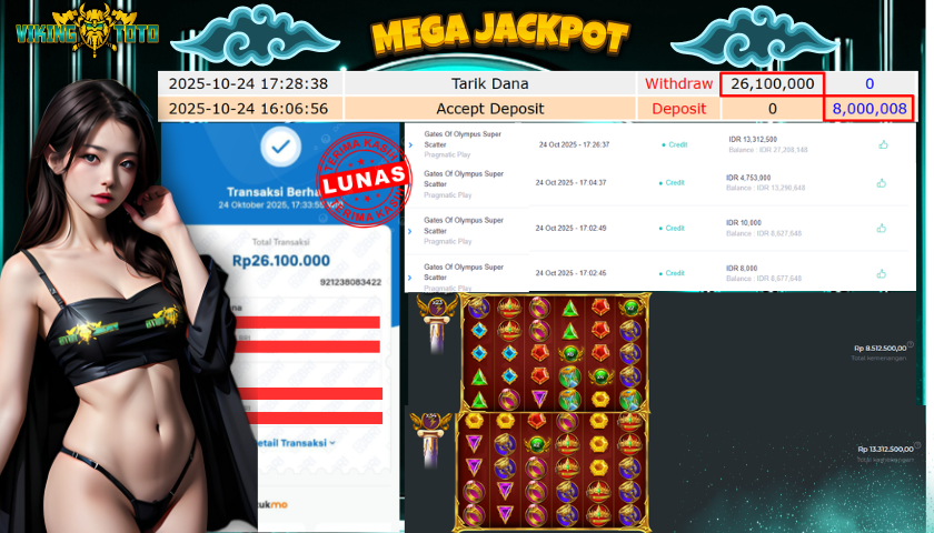 Bukti Jackpot Lunas VikingToto