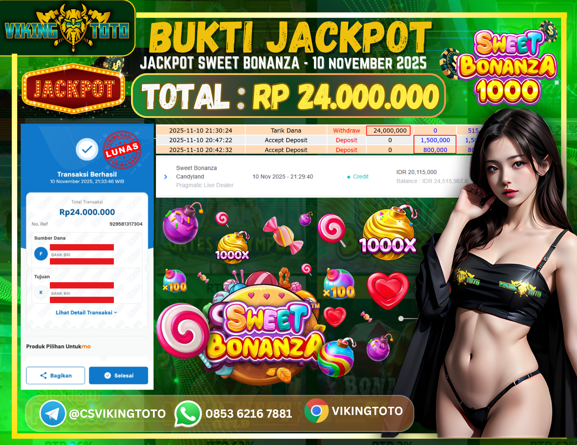Bukti Jackpot Lunas VikingToto