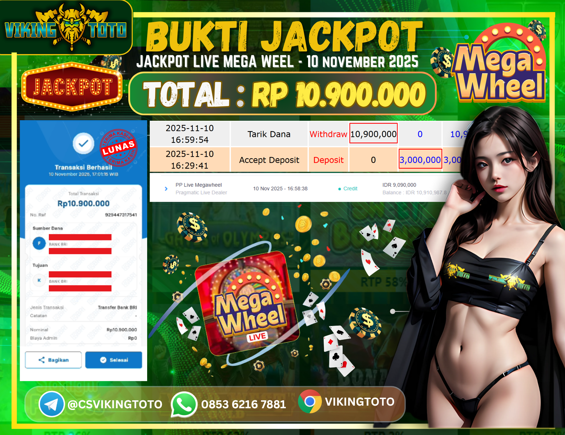 Bukti Jackpot Lunas VikingToto