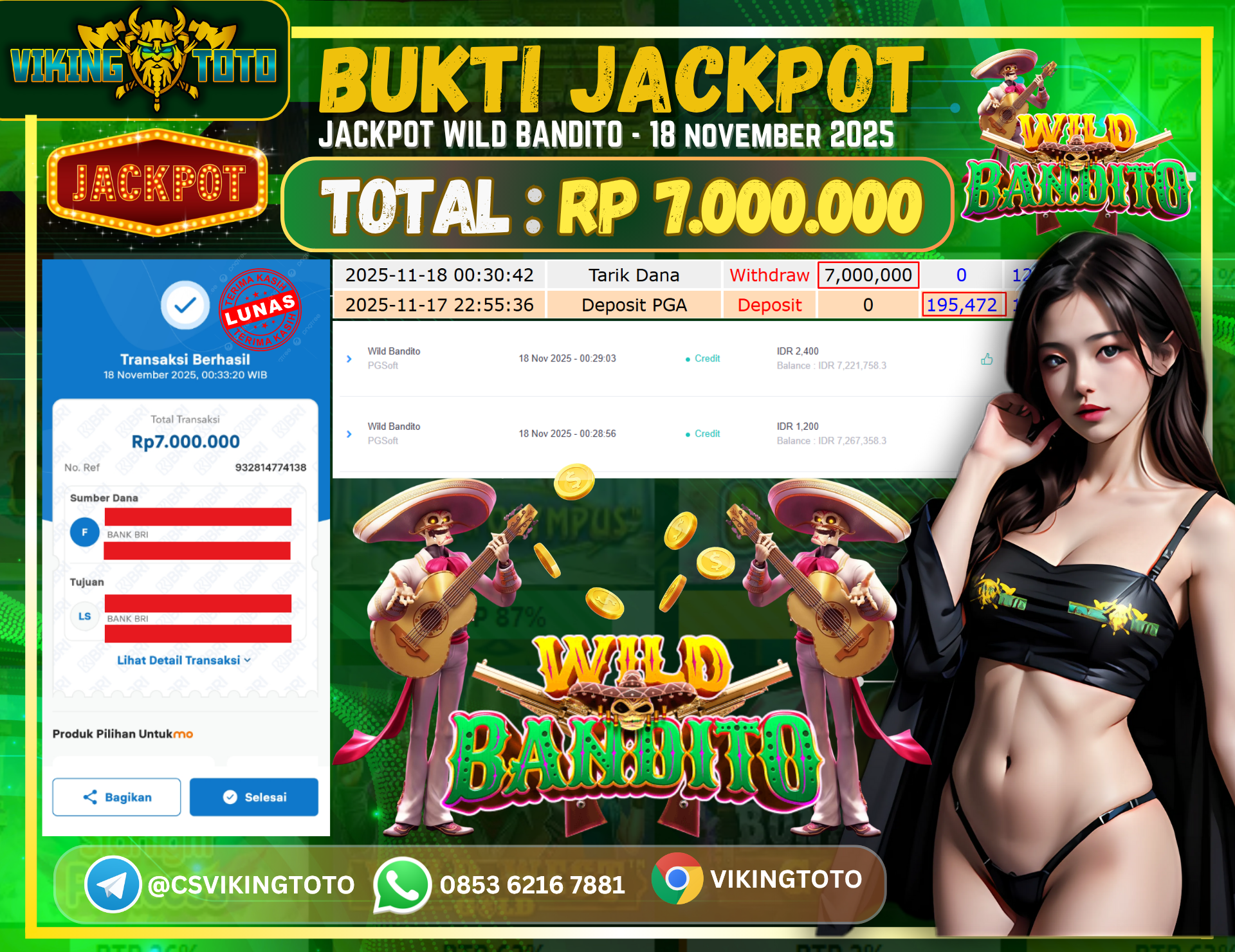 Bukti Jackpot Lunas VikingToto