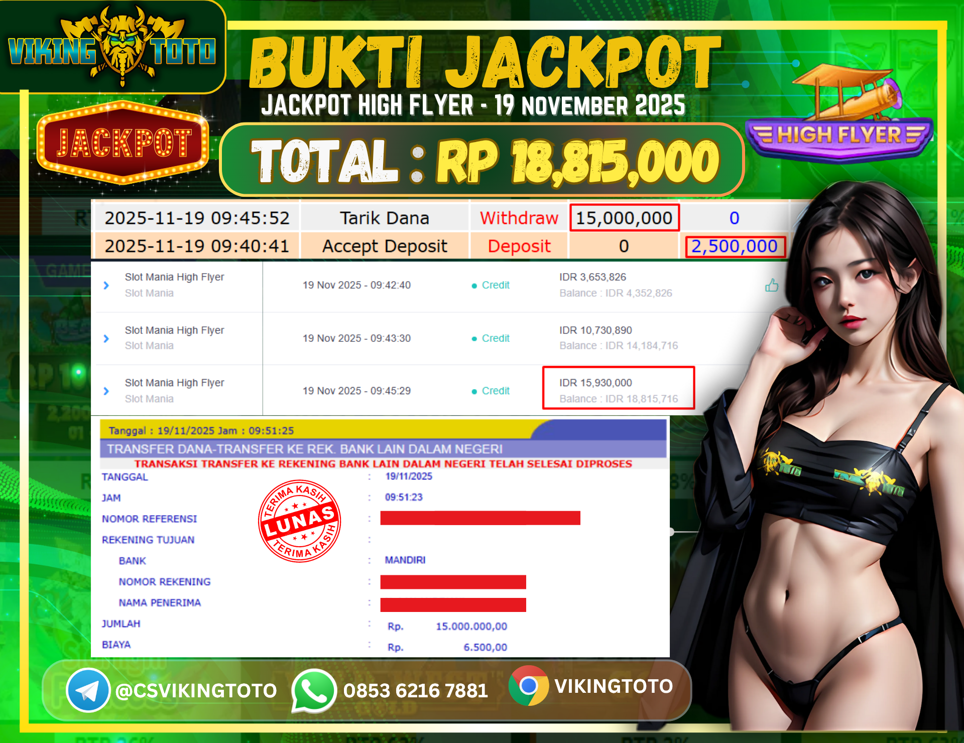 Bukti Jackpot Lunas VikingToto