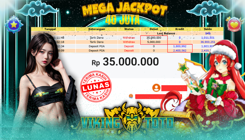 Bukti Jackpot Lunas VikingToto