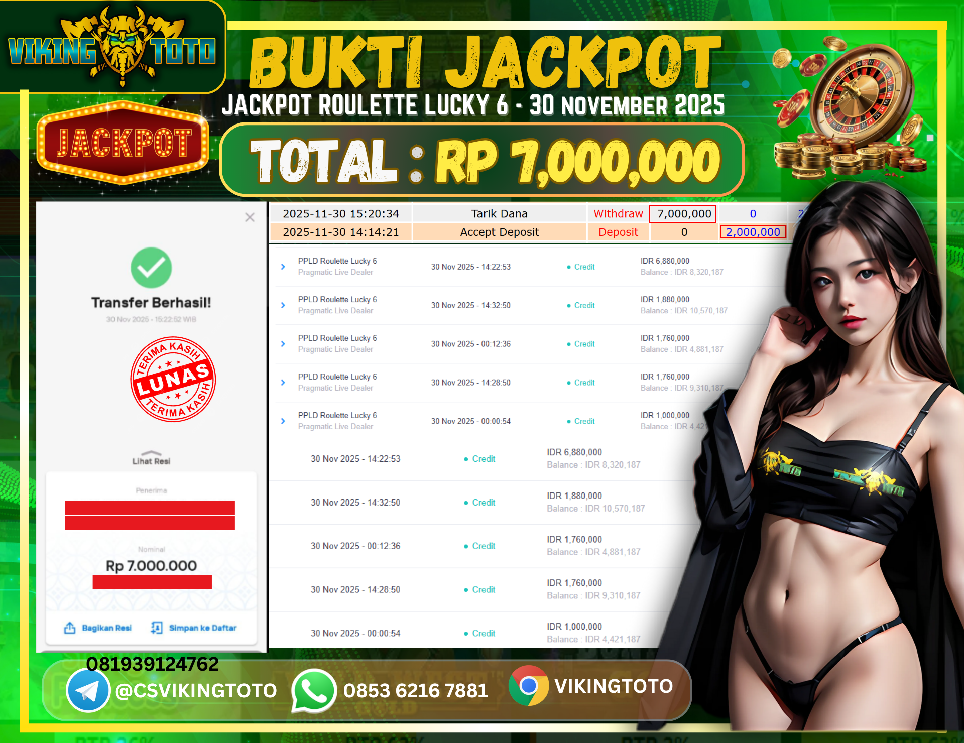 Bukti Jackpot Lunas VikingToto