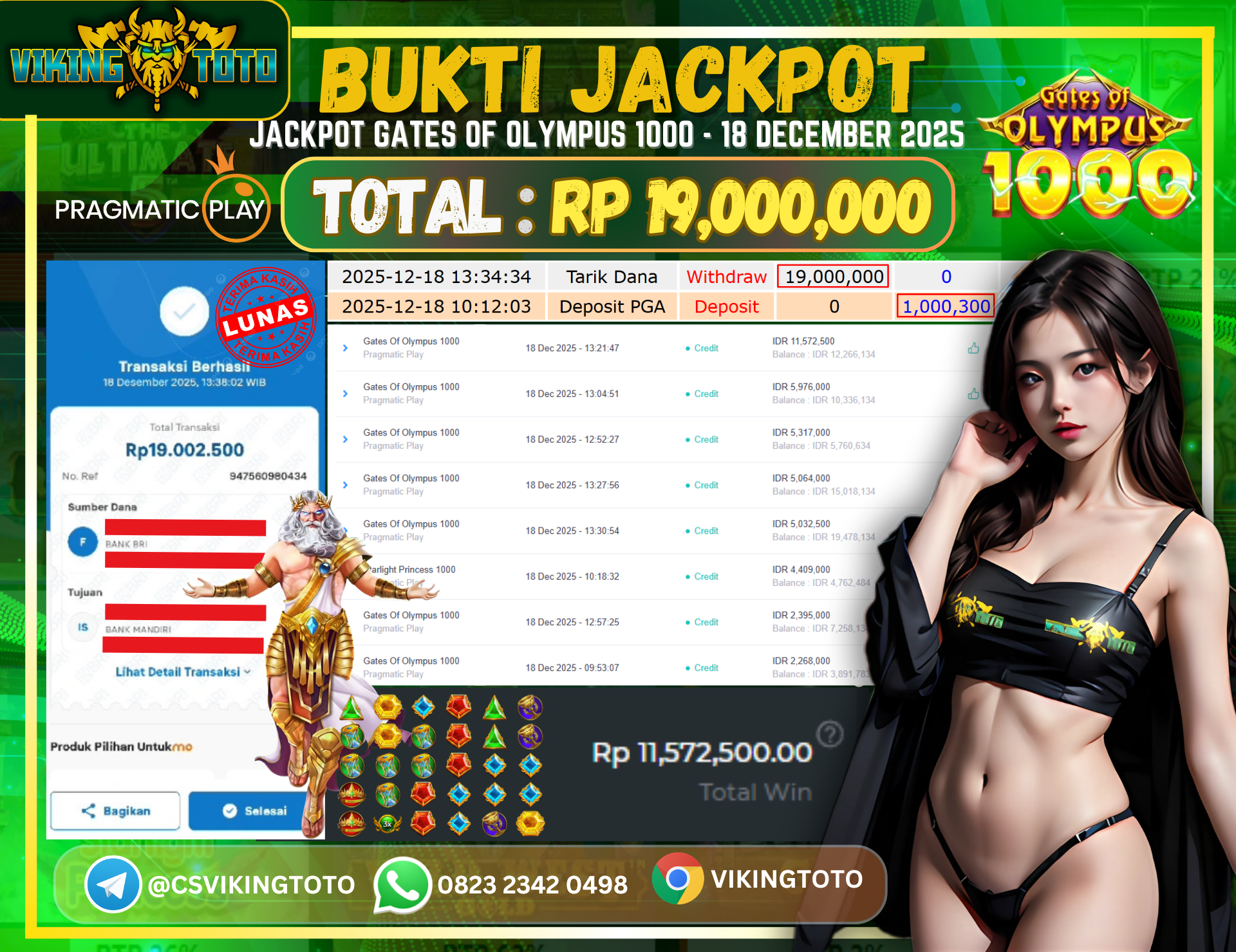 Bukti Jackpot Lunas VikingToto