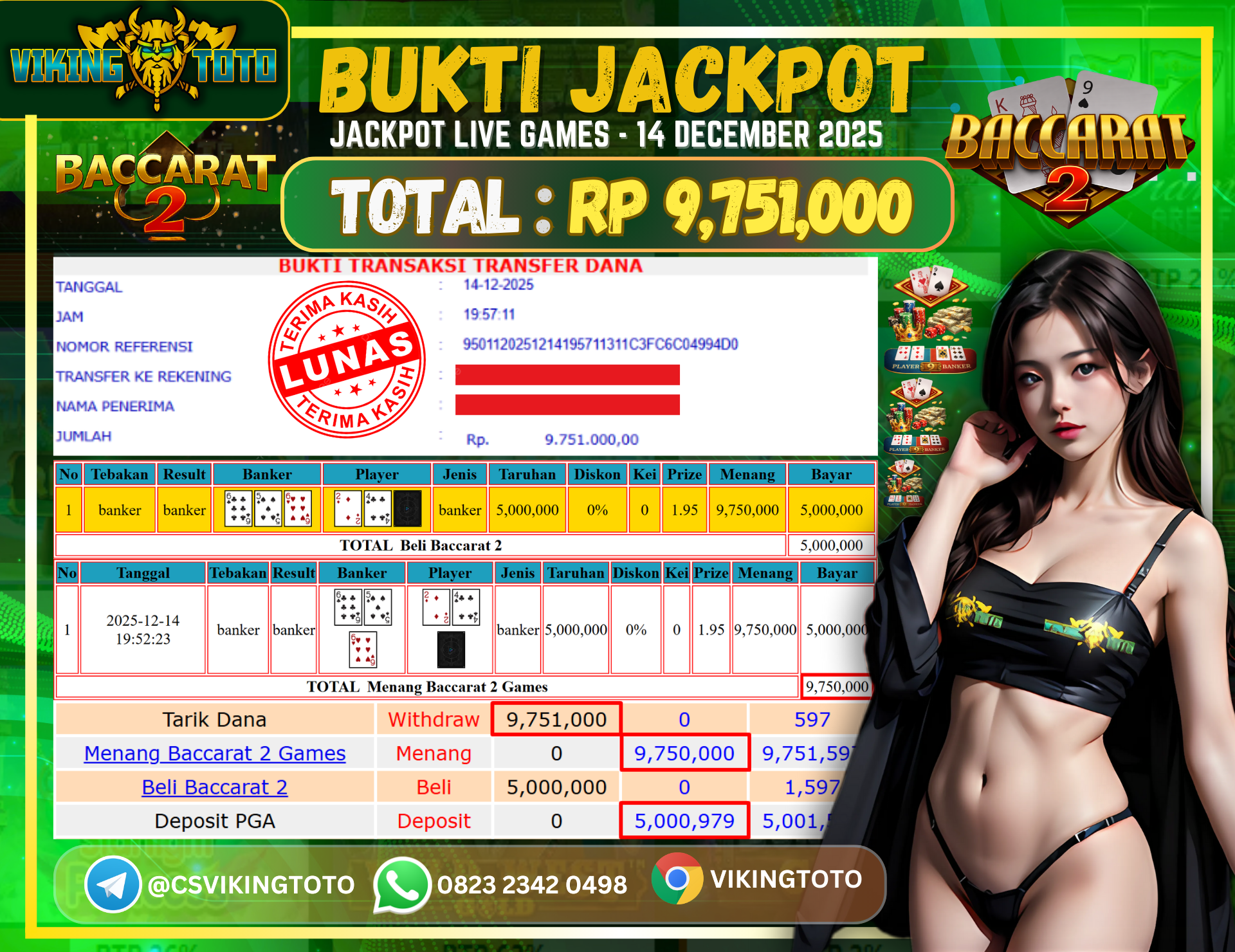 Bukti Jackpot Lunas VikingToto