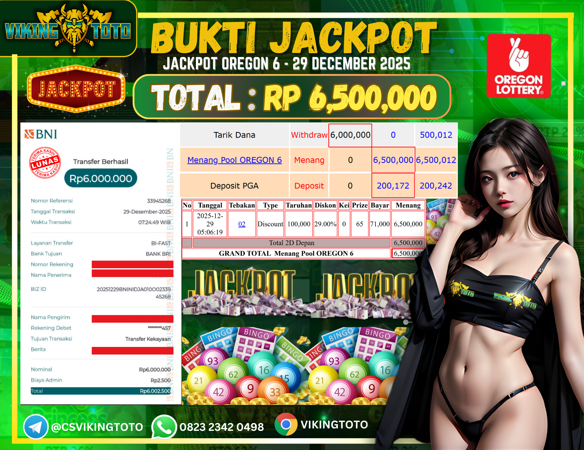 Bukti Jackpot Lunas VikingToto