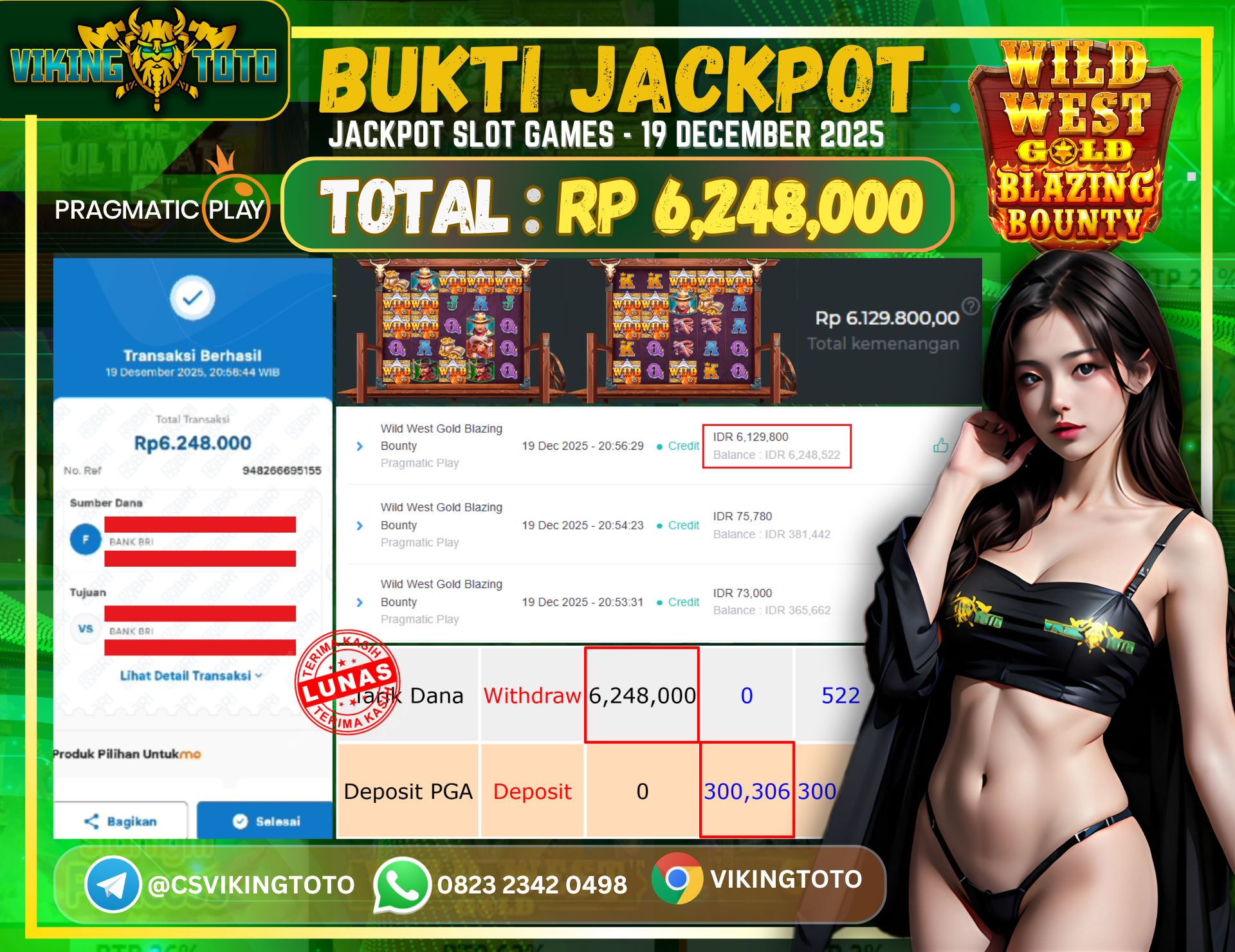 Bukti Jackpot Lunas VikingToto