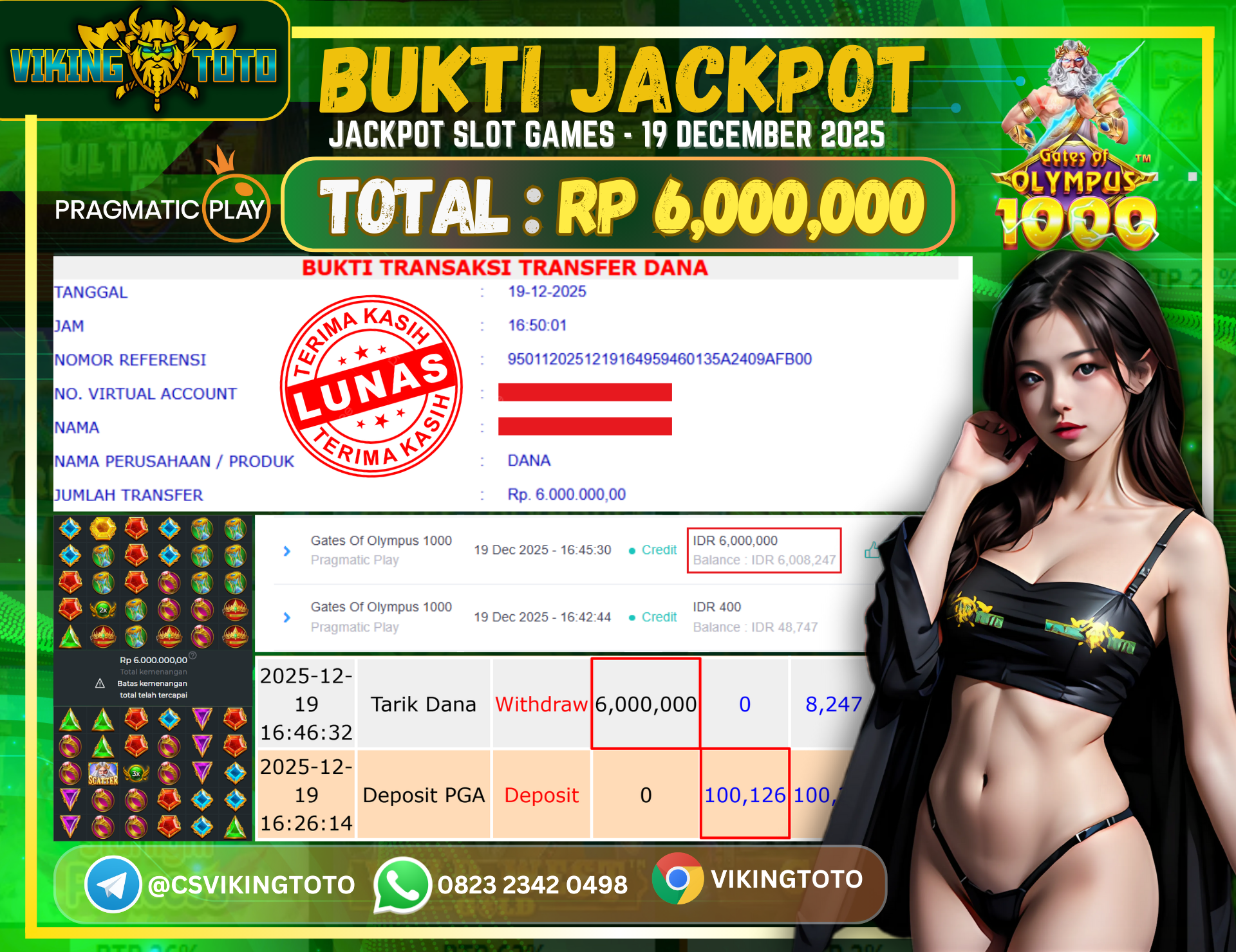 Bukti Jackpot Lunas VikingToto