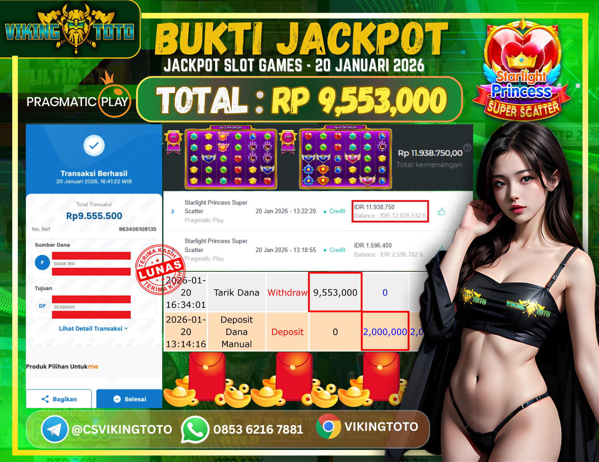 Bukti Jackpot Lunas VikingToto