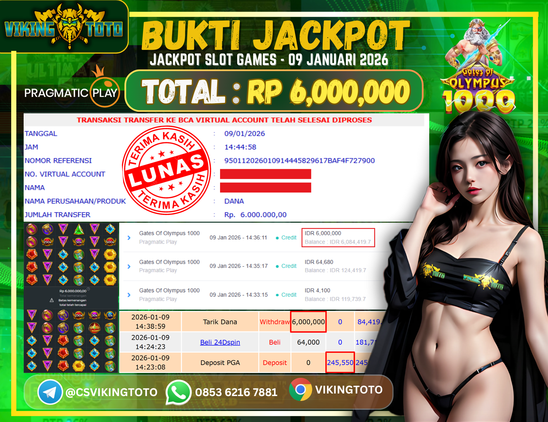 Bukti Jackpot Lunas VikingToto