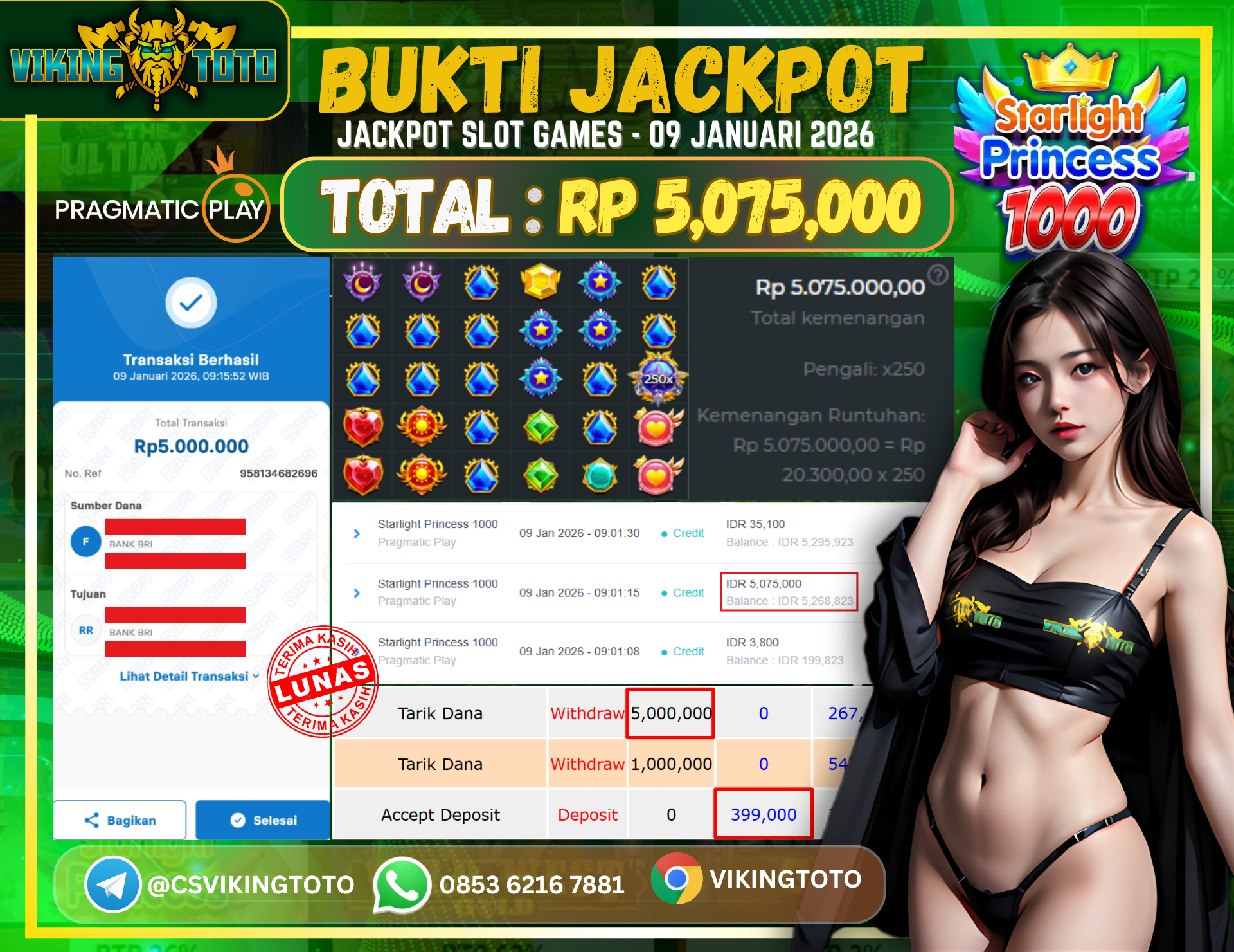 Bukti Jackpot Lunas VikingToto