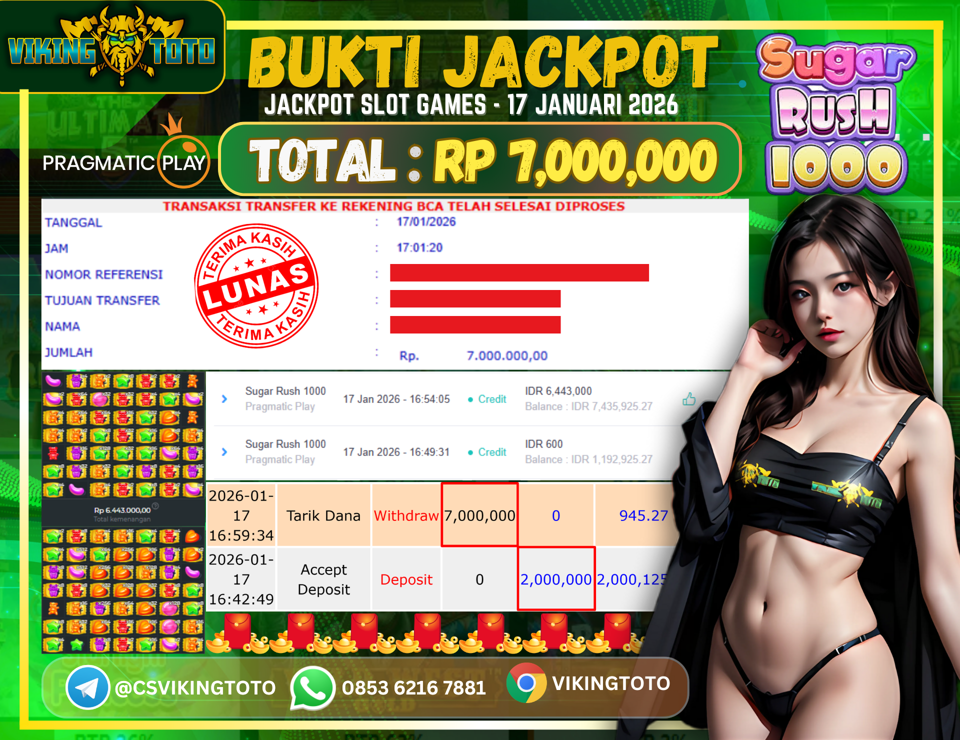 Bukti Jackpot Lunas VikingToto