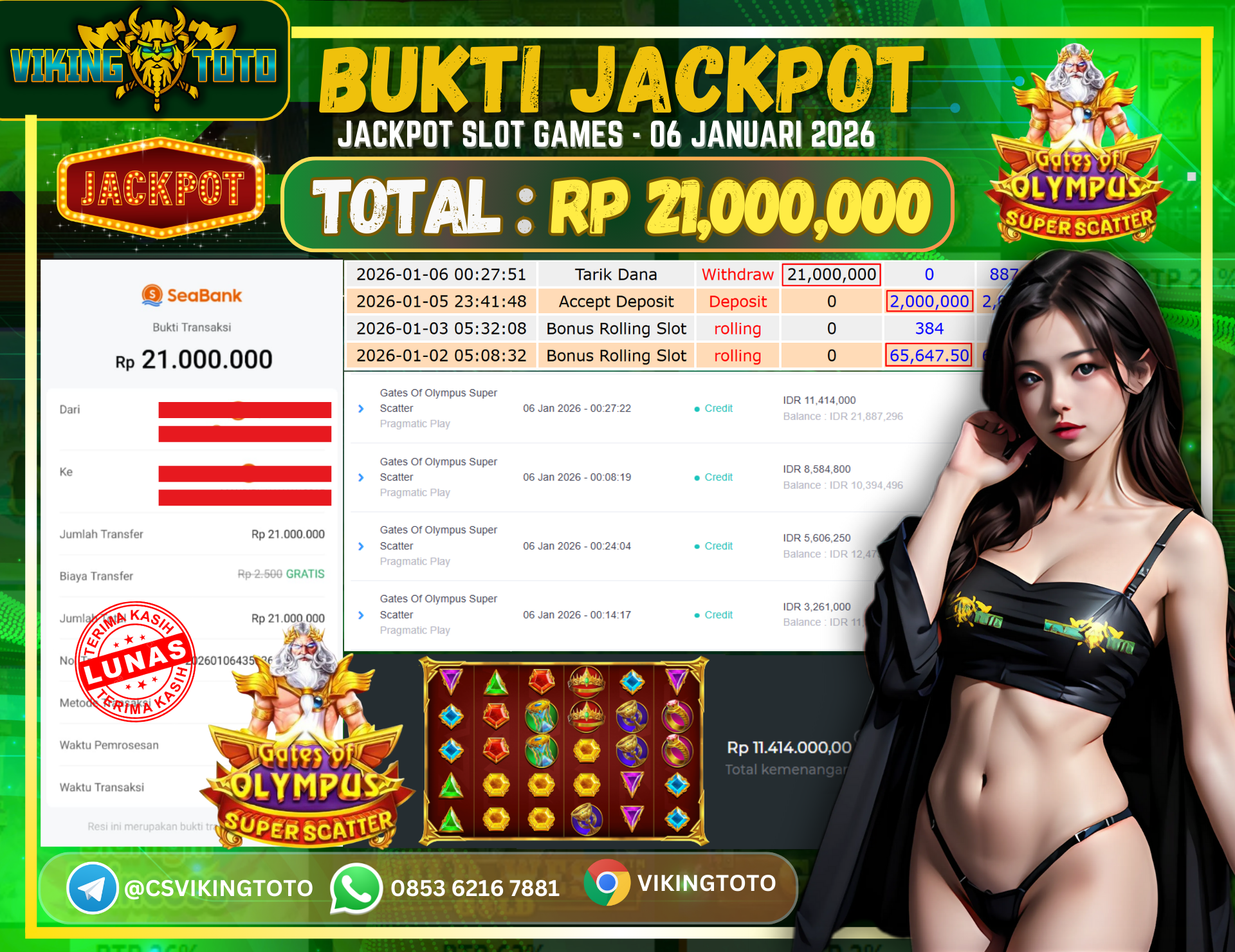 Bukti Jackpot Lunas VikingToto
