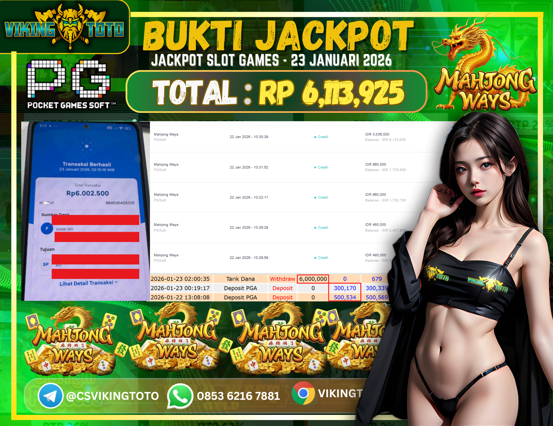 Bukti Jackpot Lunas VikingToto