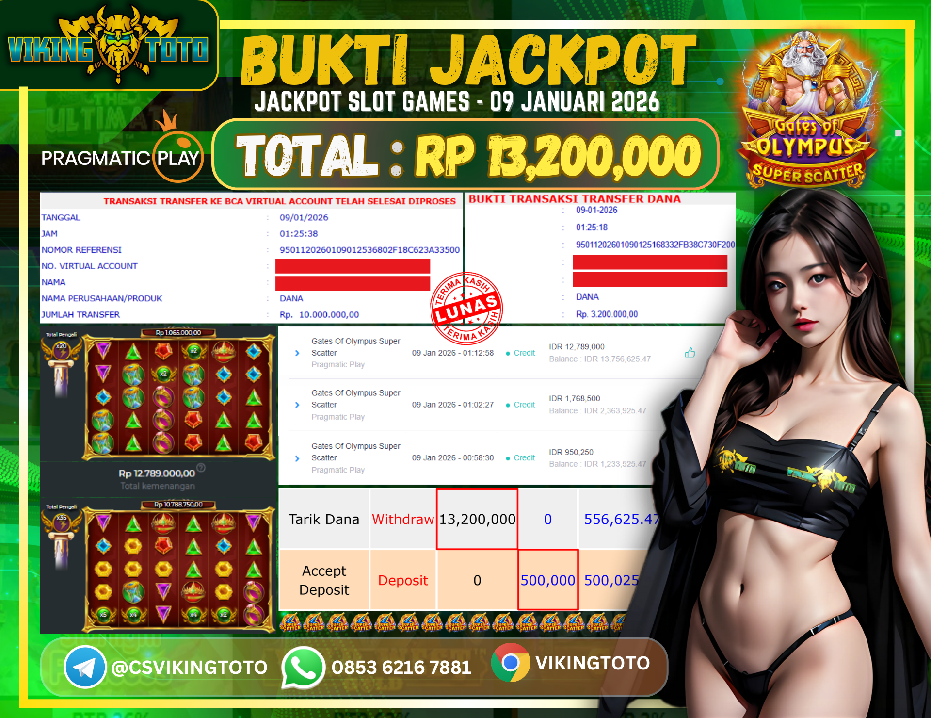 Bukti Jackpot Lunas VikingToto