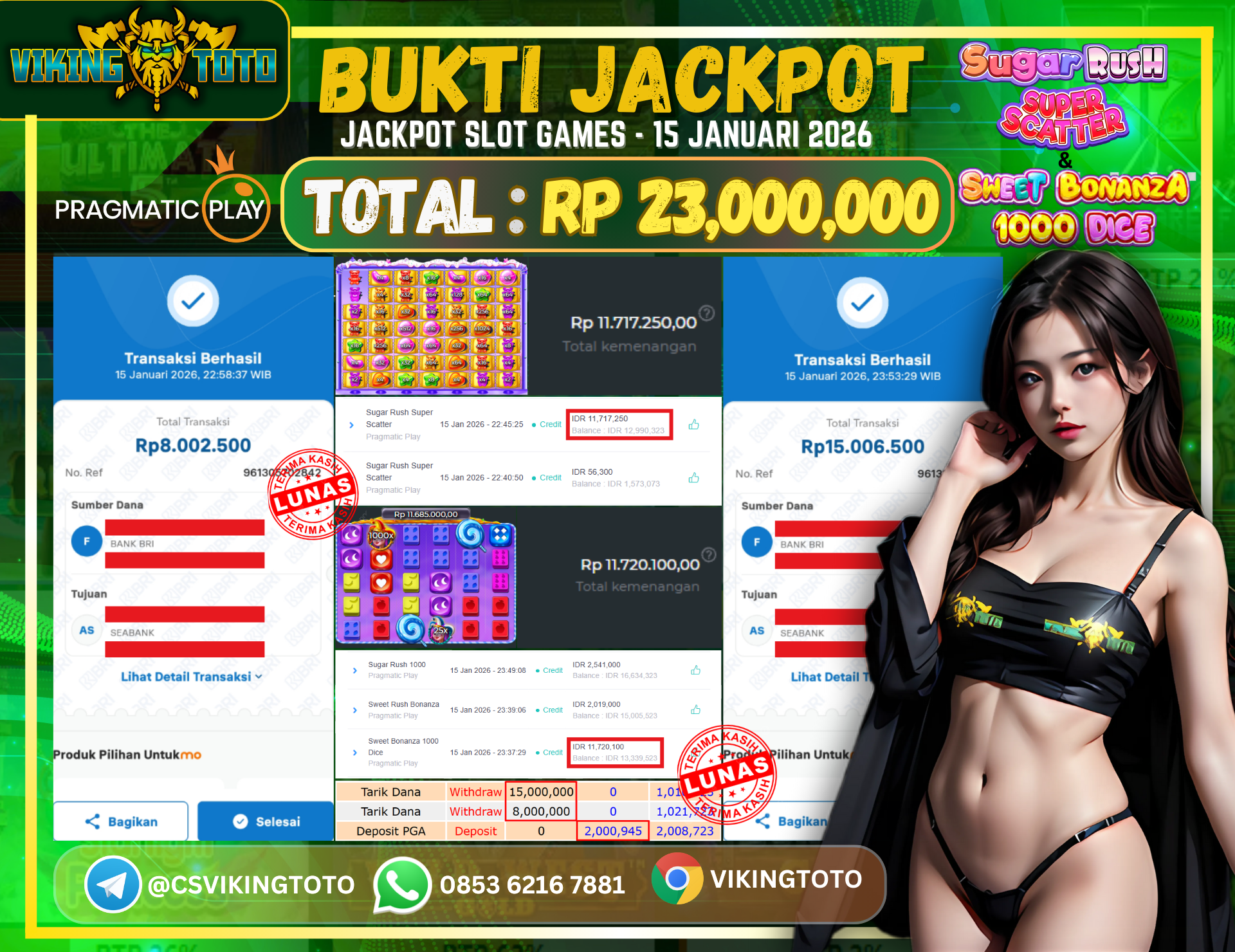 Bukti Jackpot Lunas VikingToto