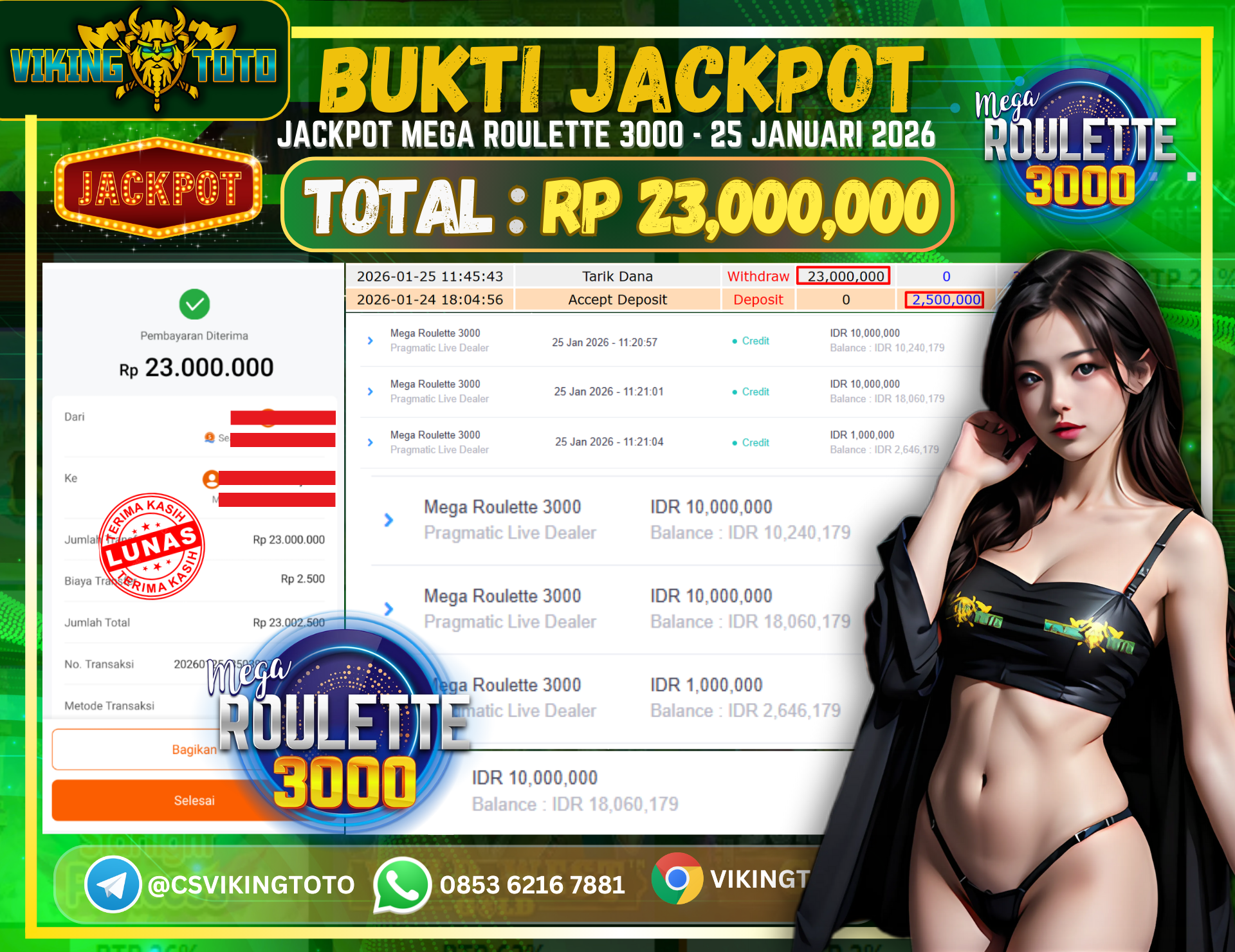 Bukti Jackpot Lunas VikingToto
