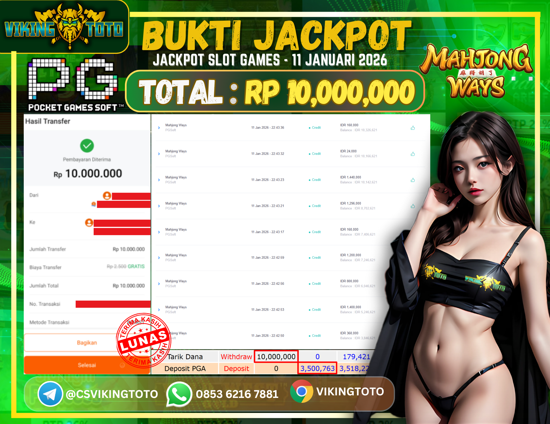 Bukti Jackpot Lunas VikingToto