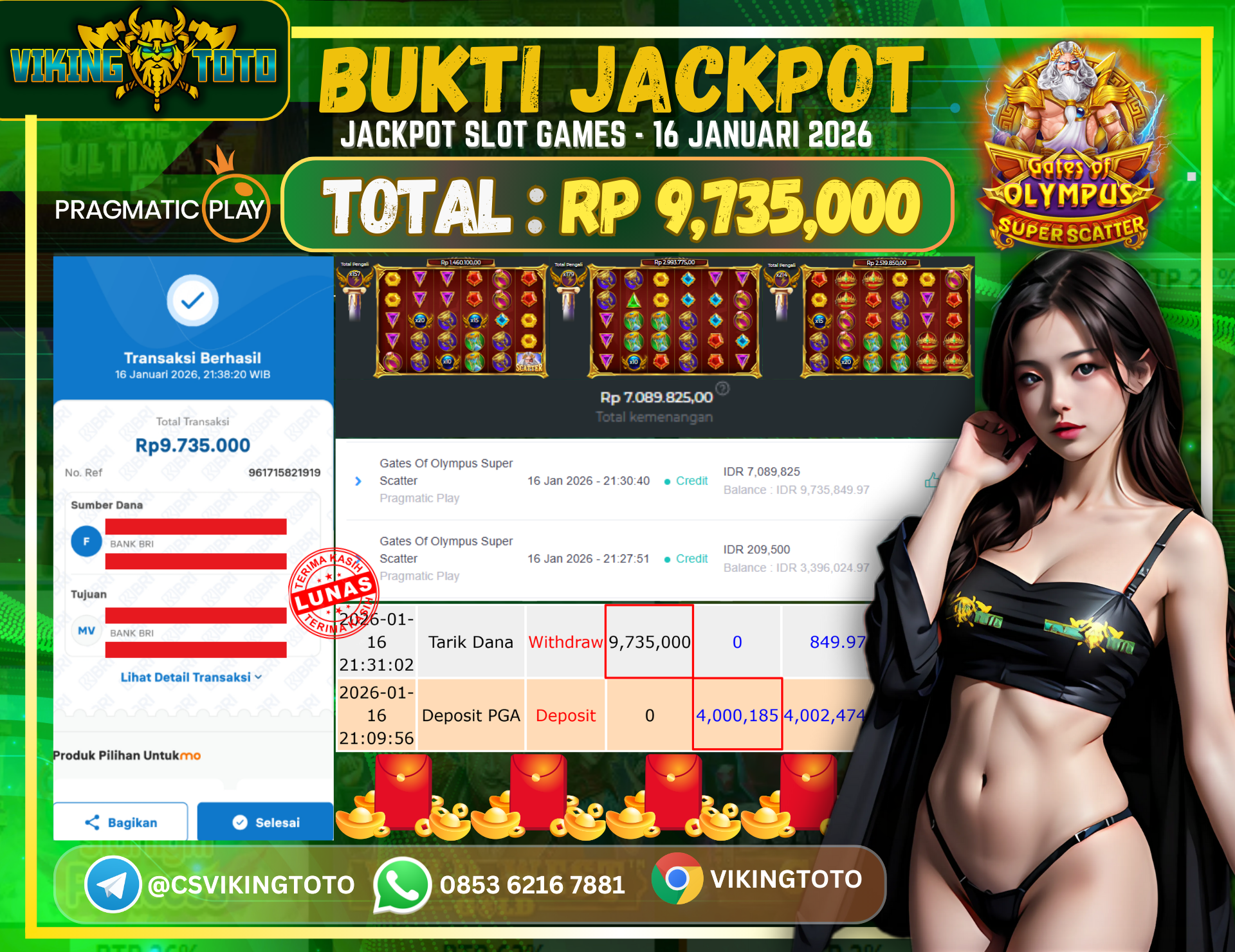 Bukti Jackpot Lunas VikingToto