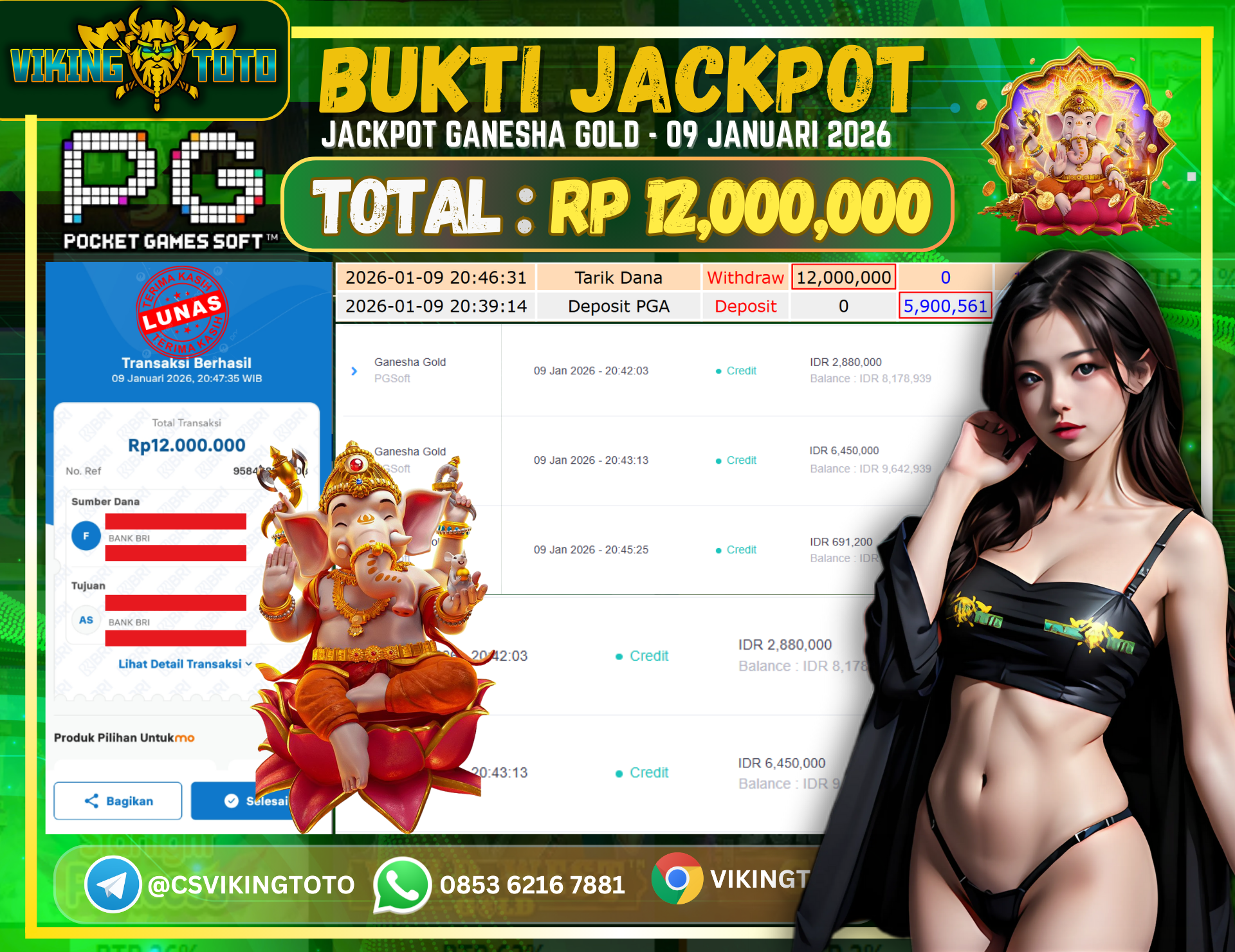 Bukti Jackpot Lunas VikingToto