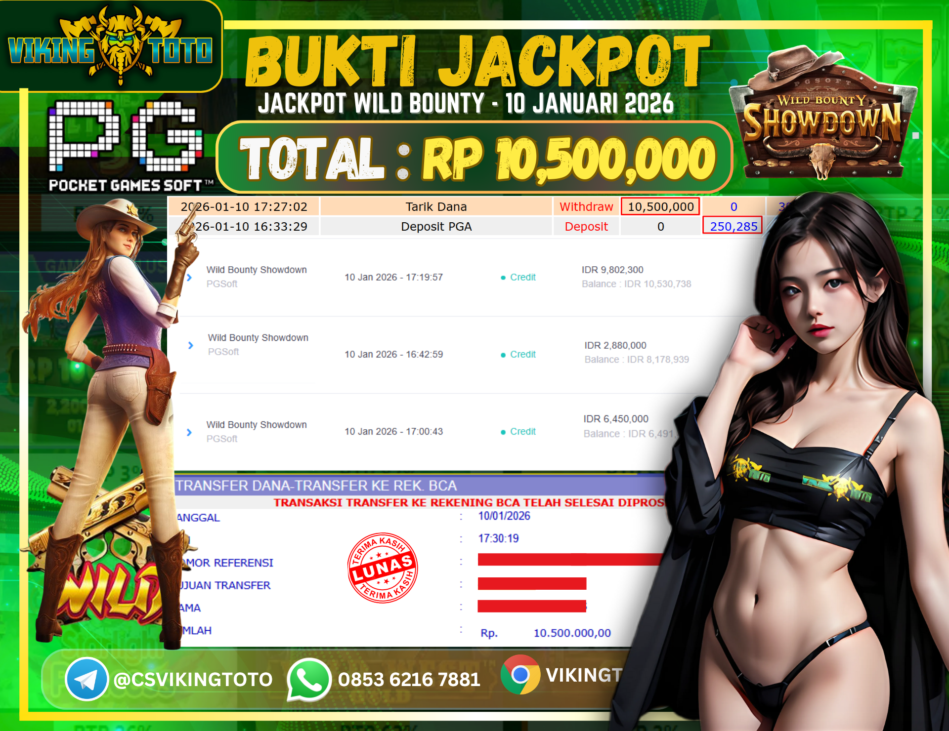 Bukti Jackpot Lunas VikingToto