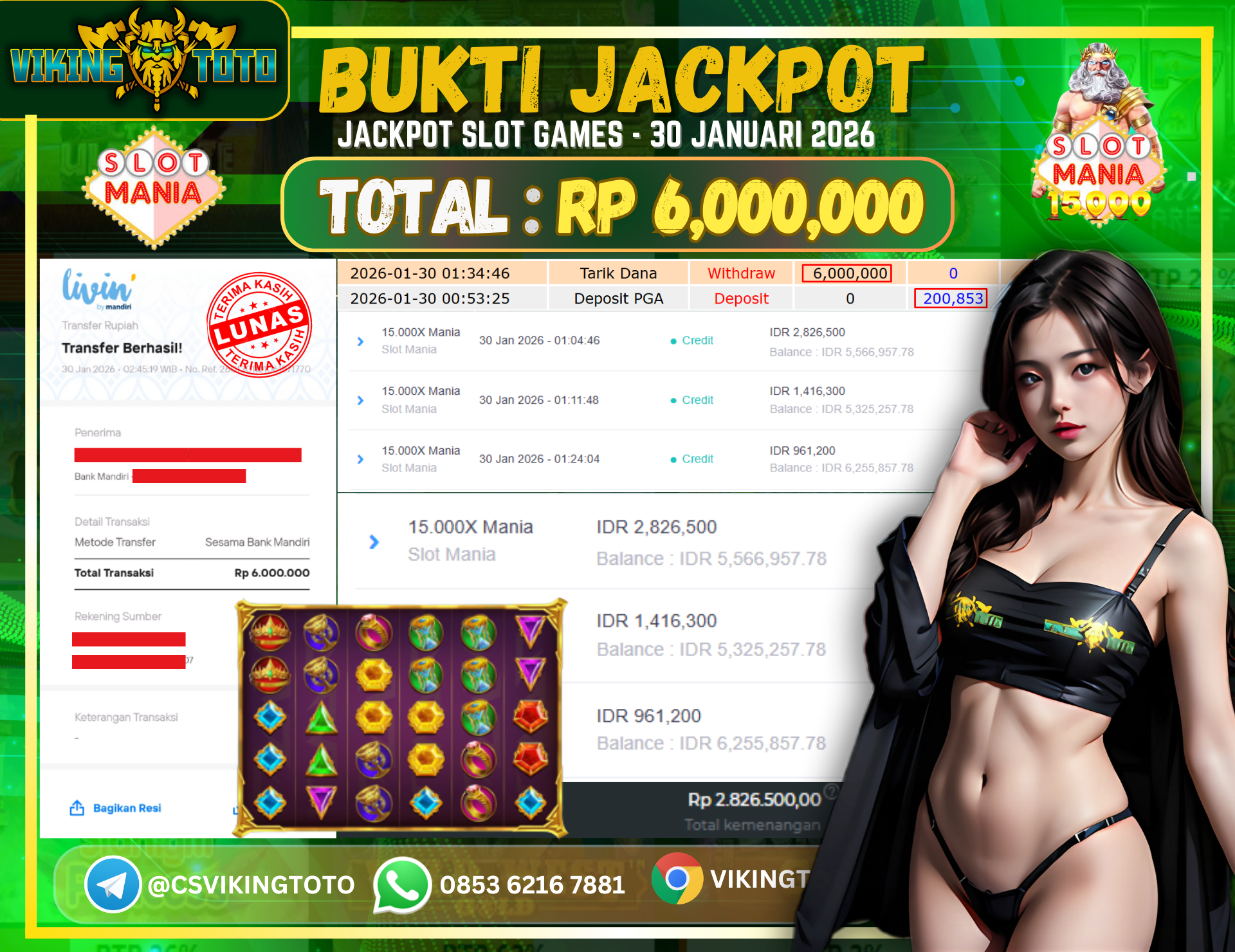 Bukti Jackpot Lunas VikingToto