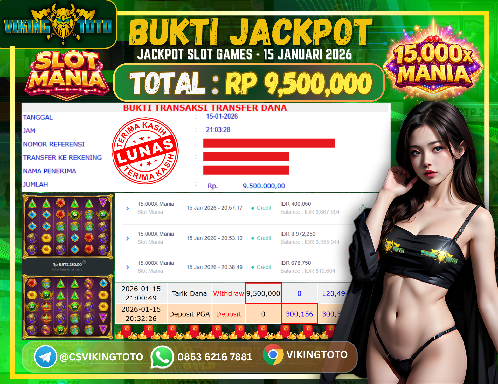 Bukti Jackpot Lunas VikingToto