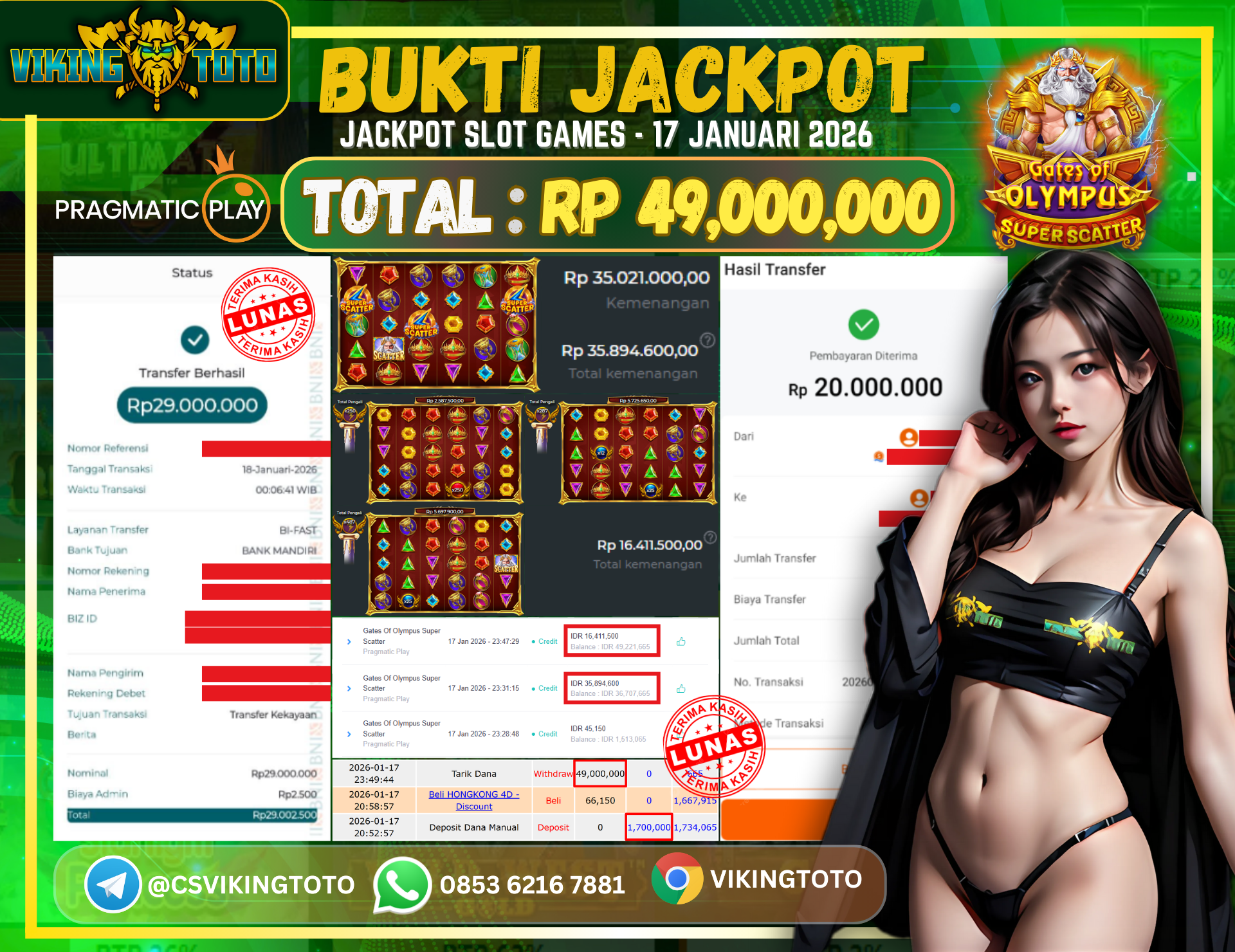 Bukti Jackpot Lunas VikingToto