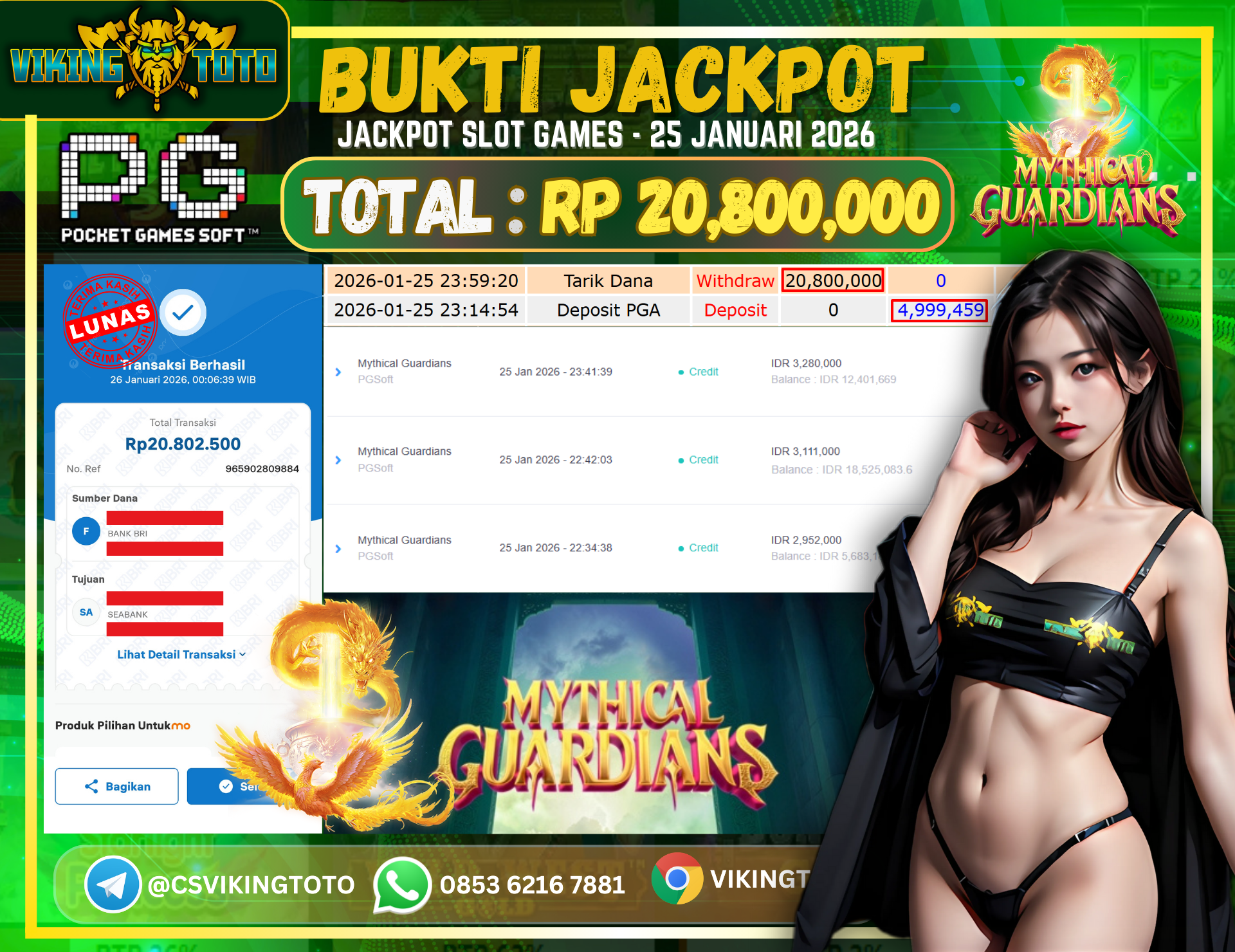 Bukti Jackpot Lunas VikingToto