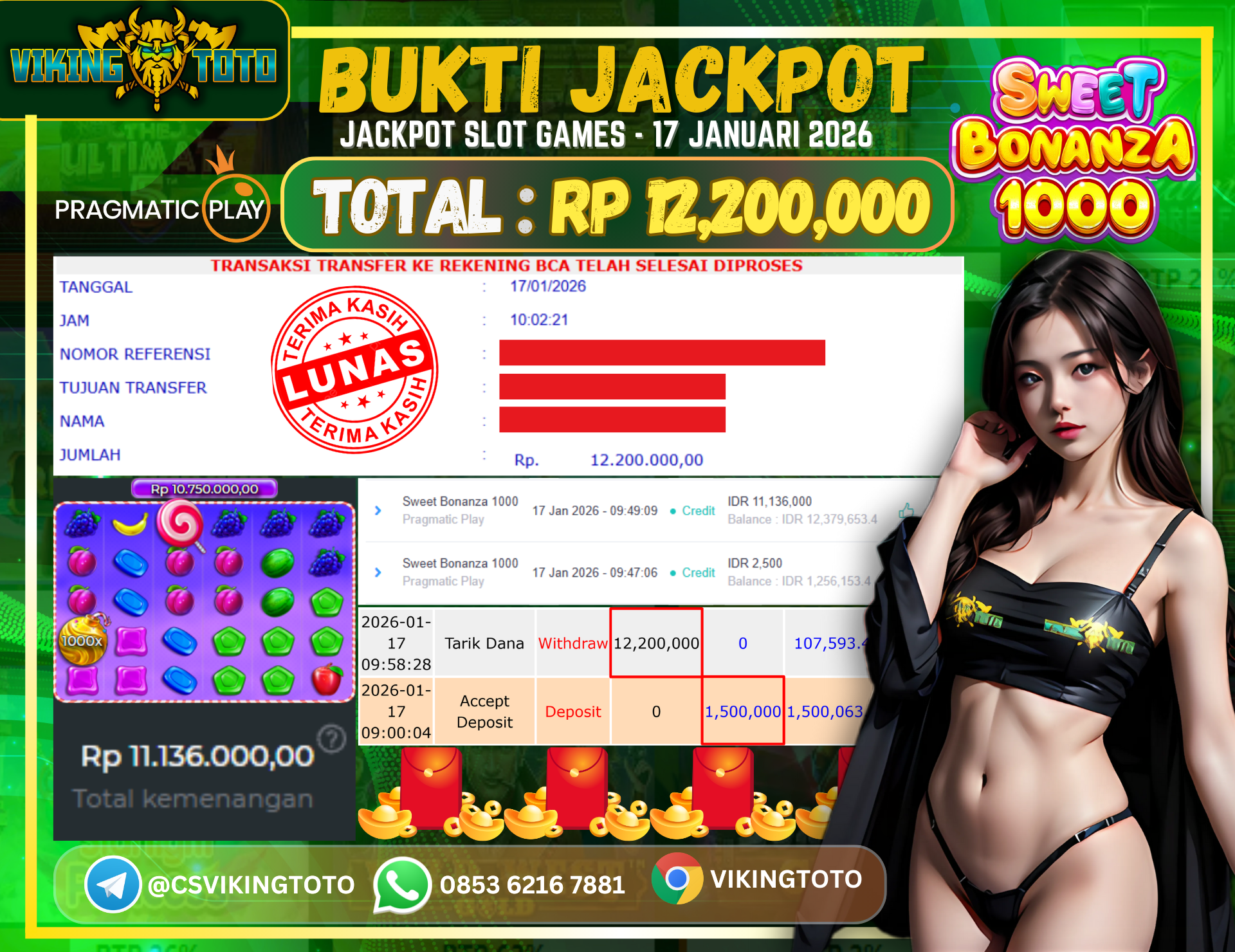 Bukti Jackpot Lunas VikingToto