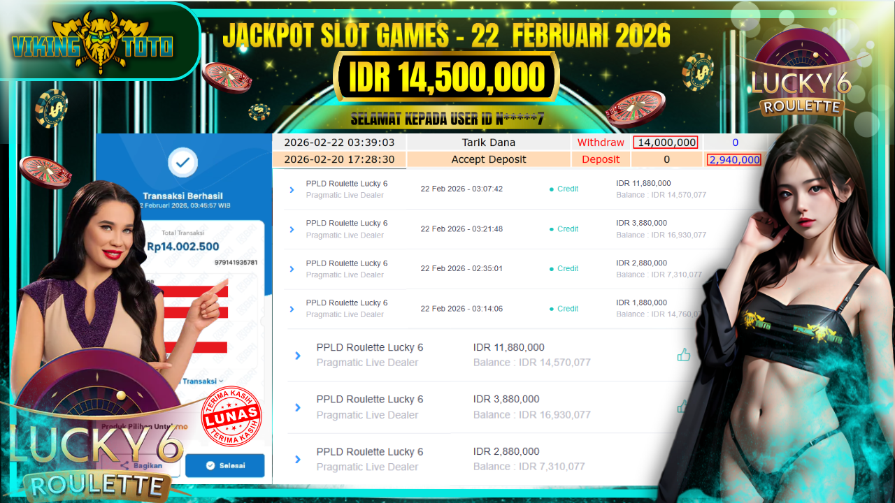 Bukti Jackpot Lunas VikingToto