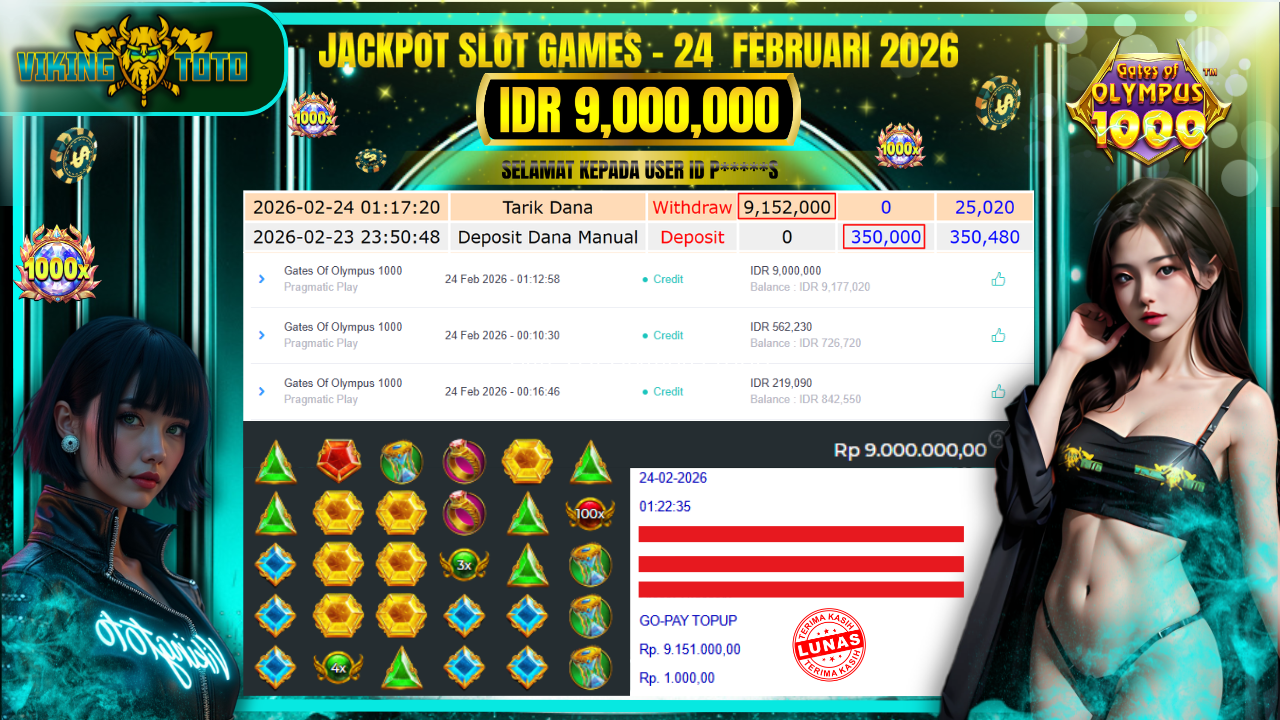Bukti Jackpot Lunas VikingToto