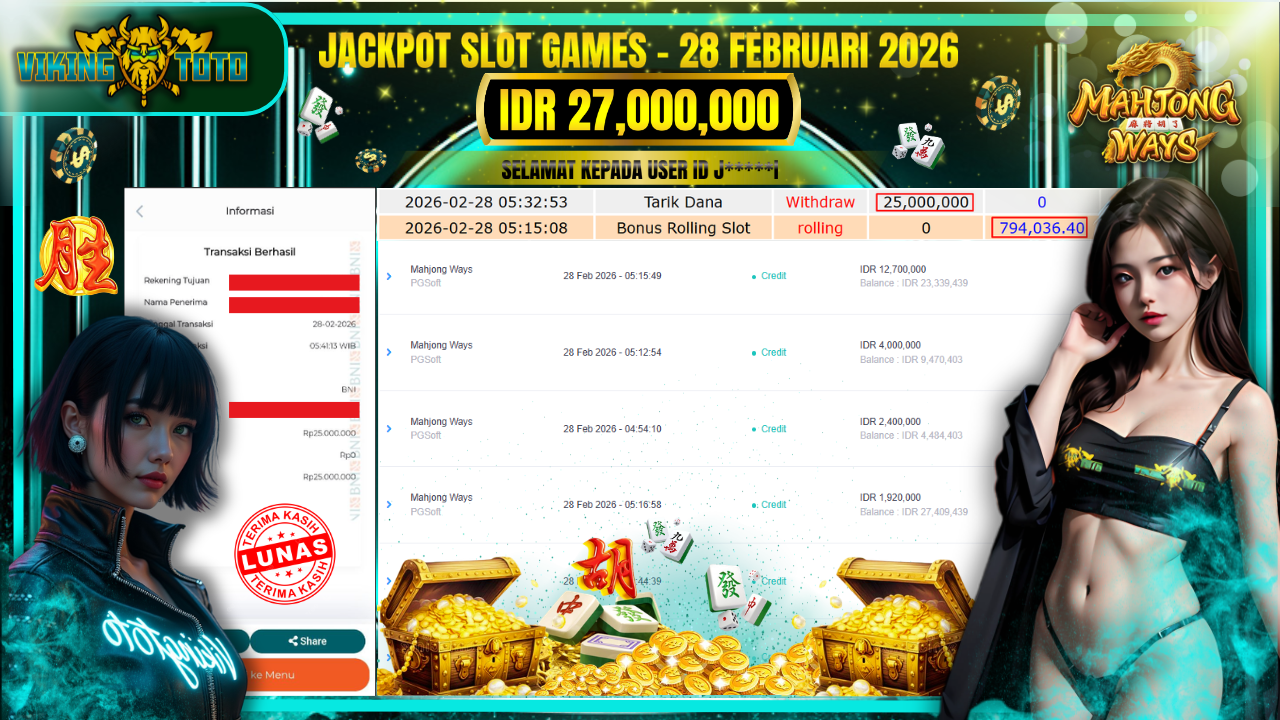 Bukti Jackpot Lunas VikingToto