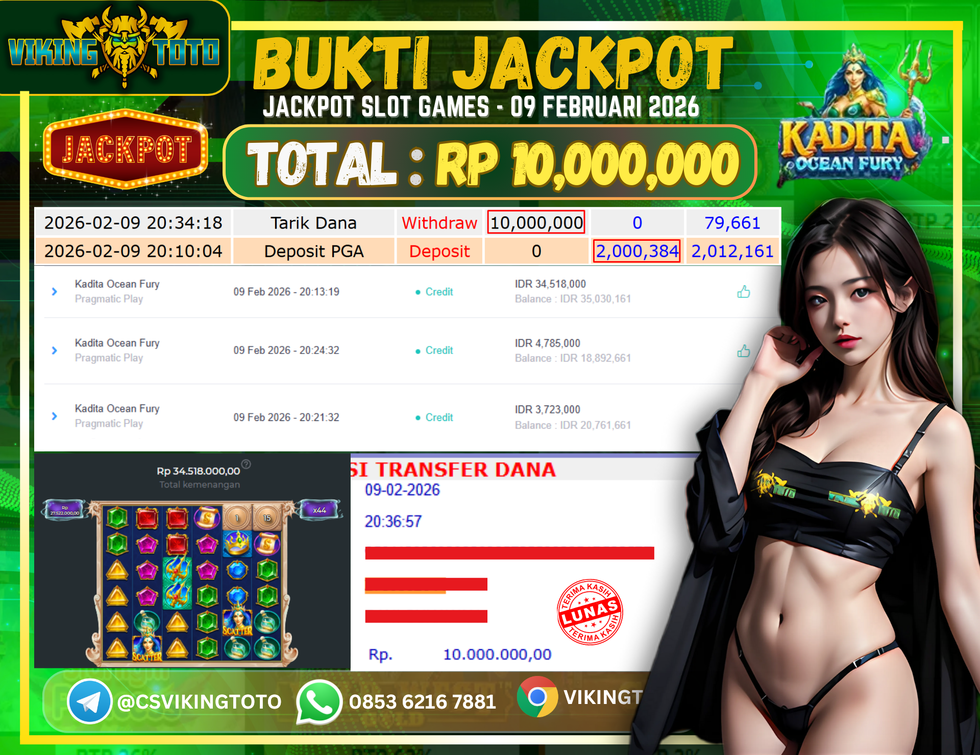 Bukti Jackpot Lunas VikingToto