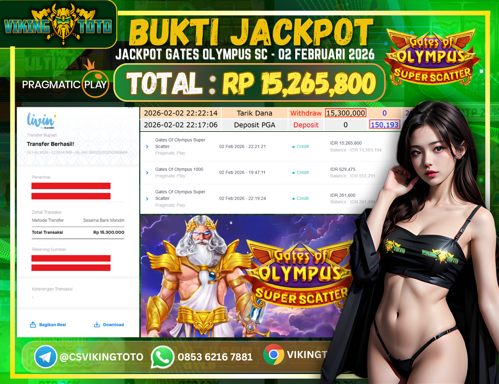 Bukti Jackpot Lunas VikingToto