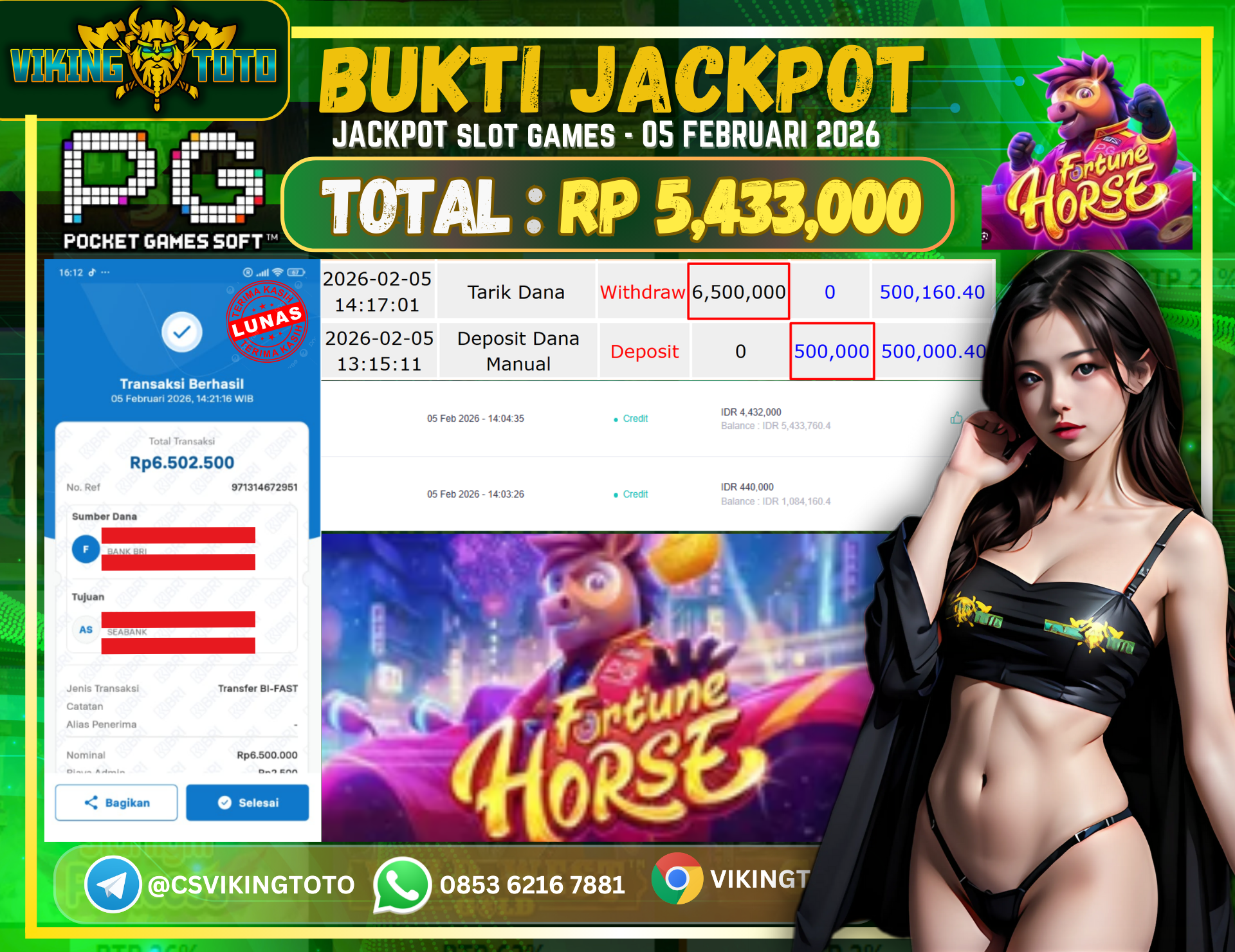 Bukti Jackpot Lunas VikingToto
