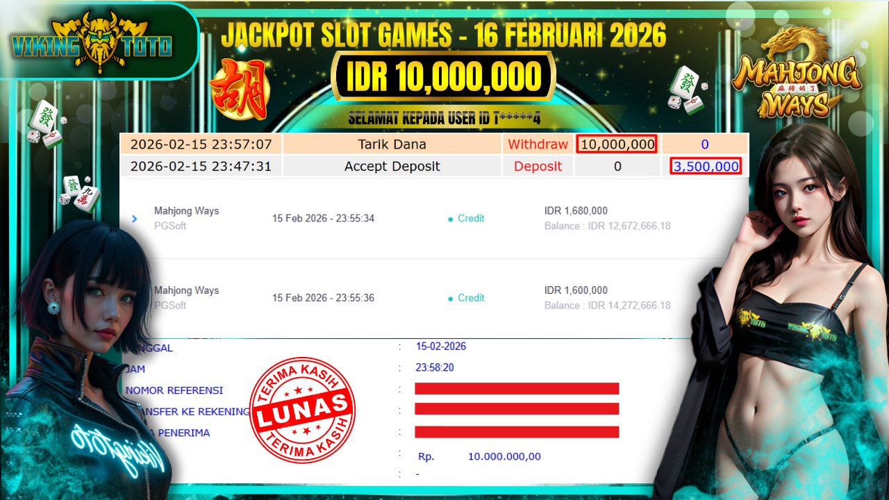 Bukti Jackpot Lunas VikingToto