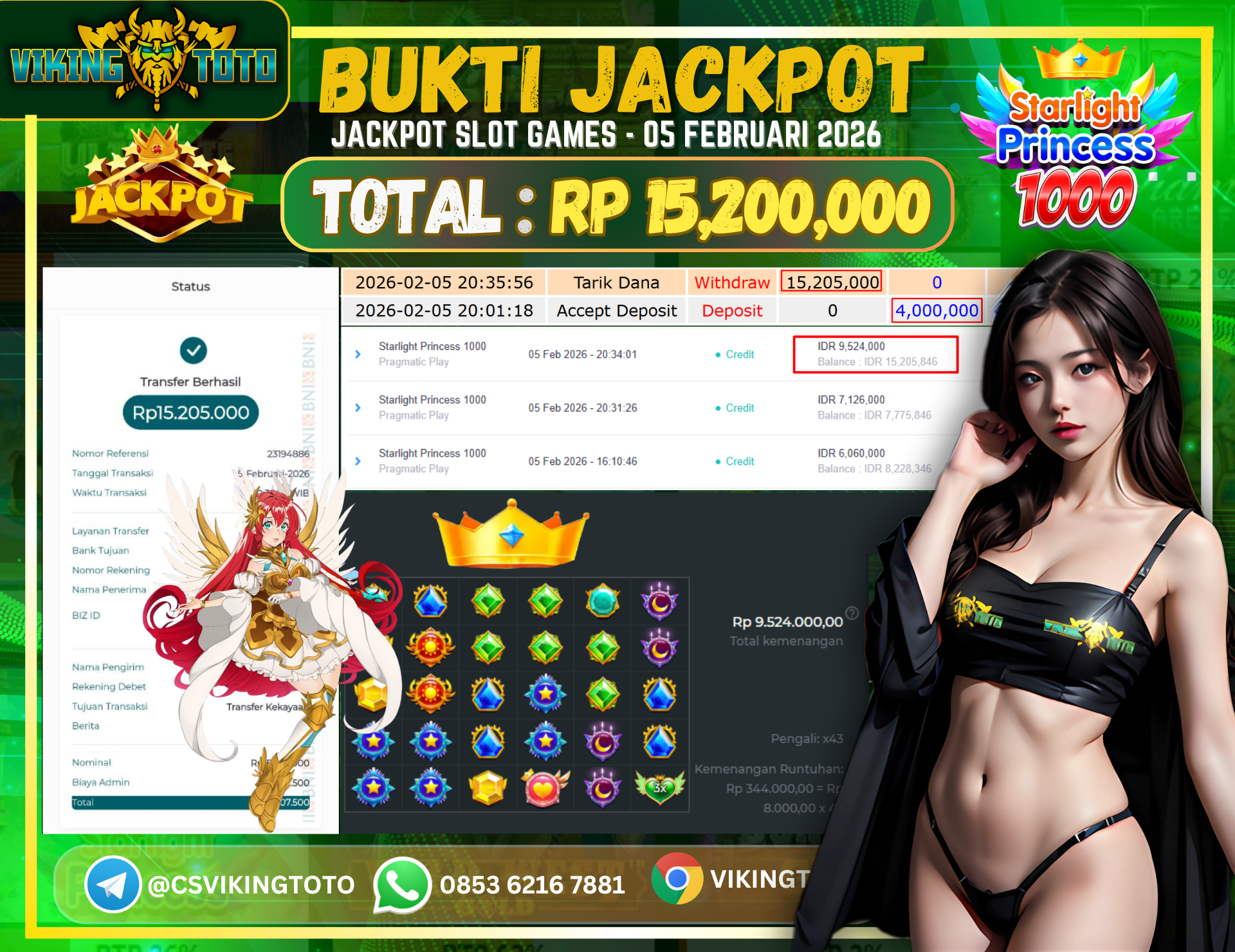 Bukti Jackpot Lunas VikingToto