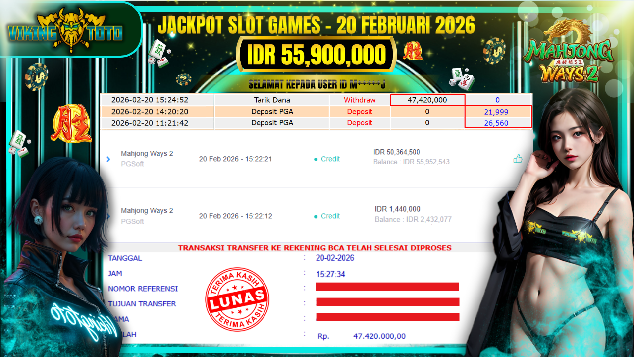Bukti Jackpot Lunas VikingToto