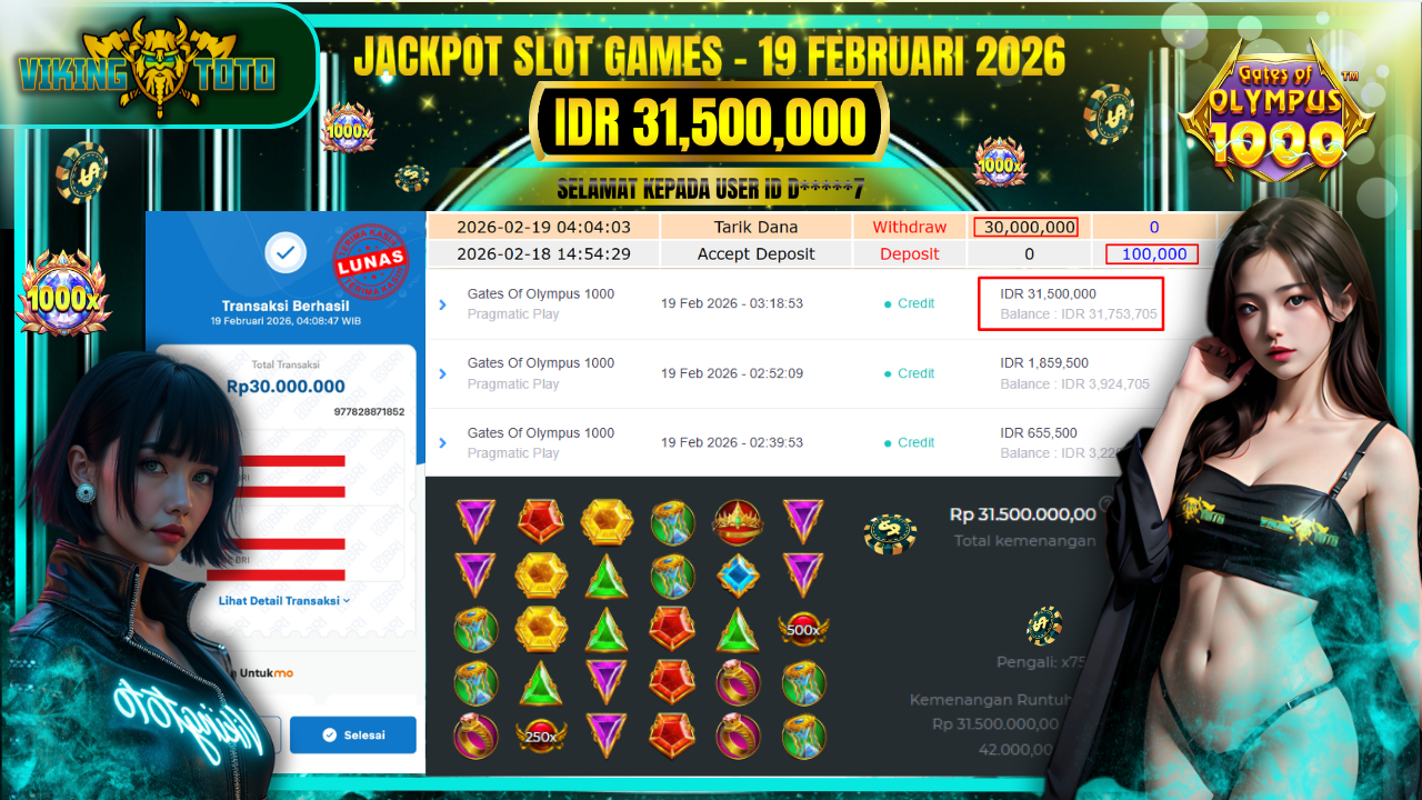 Bukti Jackpot Lunas VikingToto