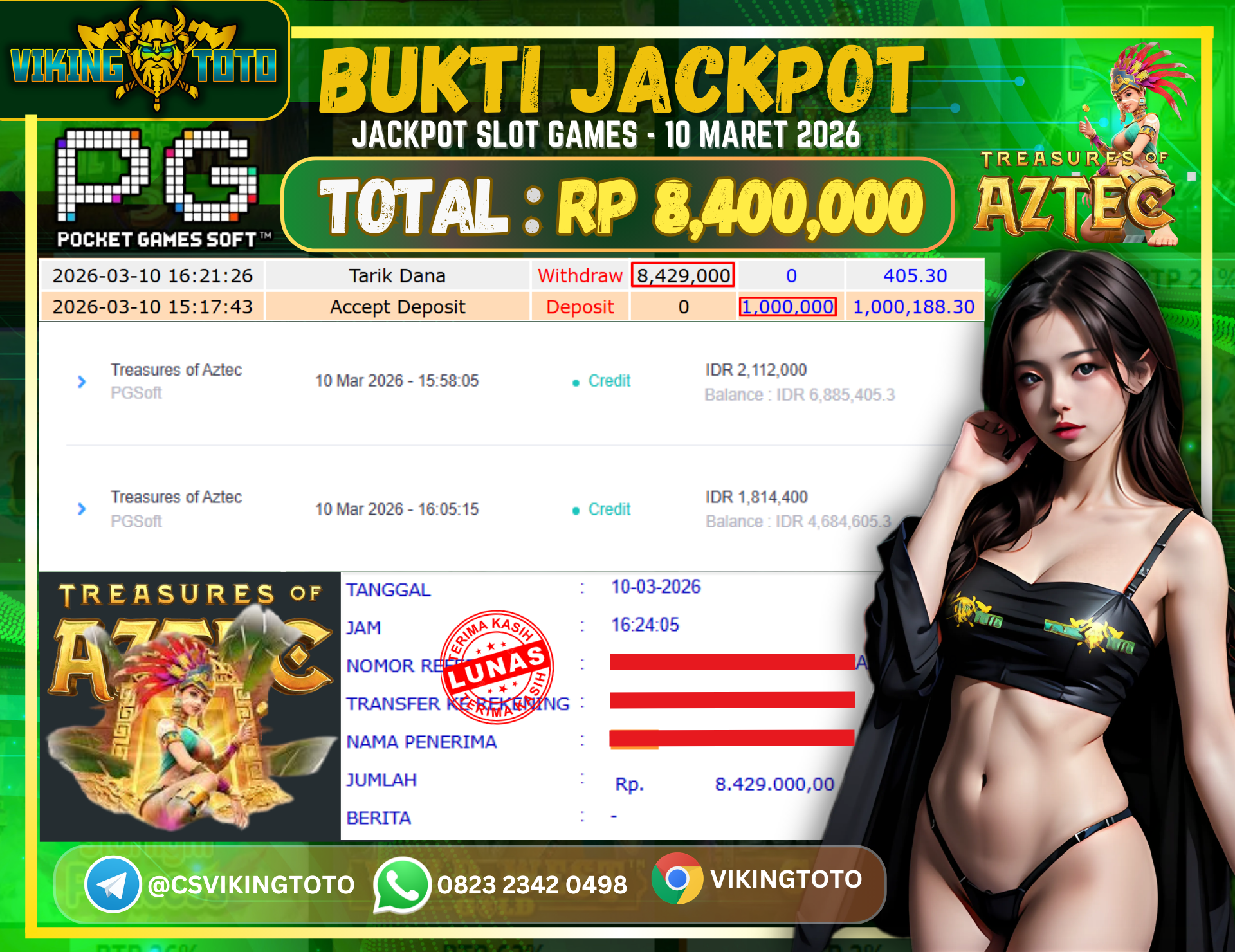 Bukti Jackpot Lunas VikingToto